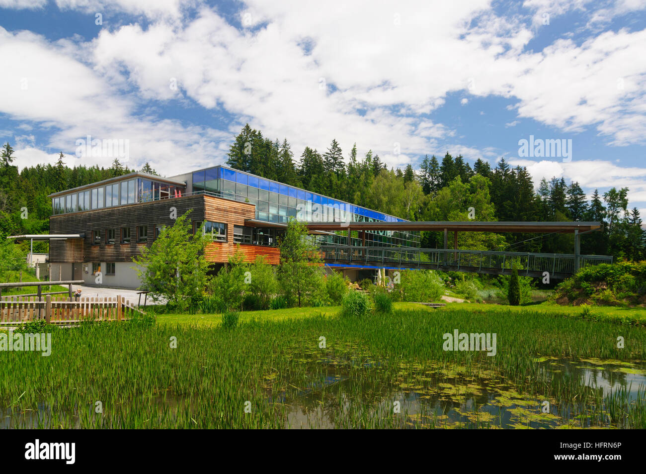 Mariahof: Vivarium with natural park information center for Zirbitzkogel-Grebenzen Nature Park, Murtal, Steiermark, Styria, Austria Stock Photo