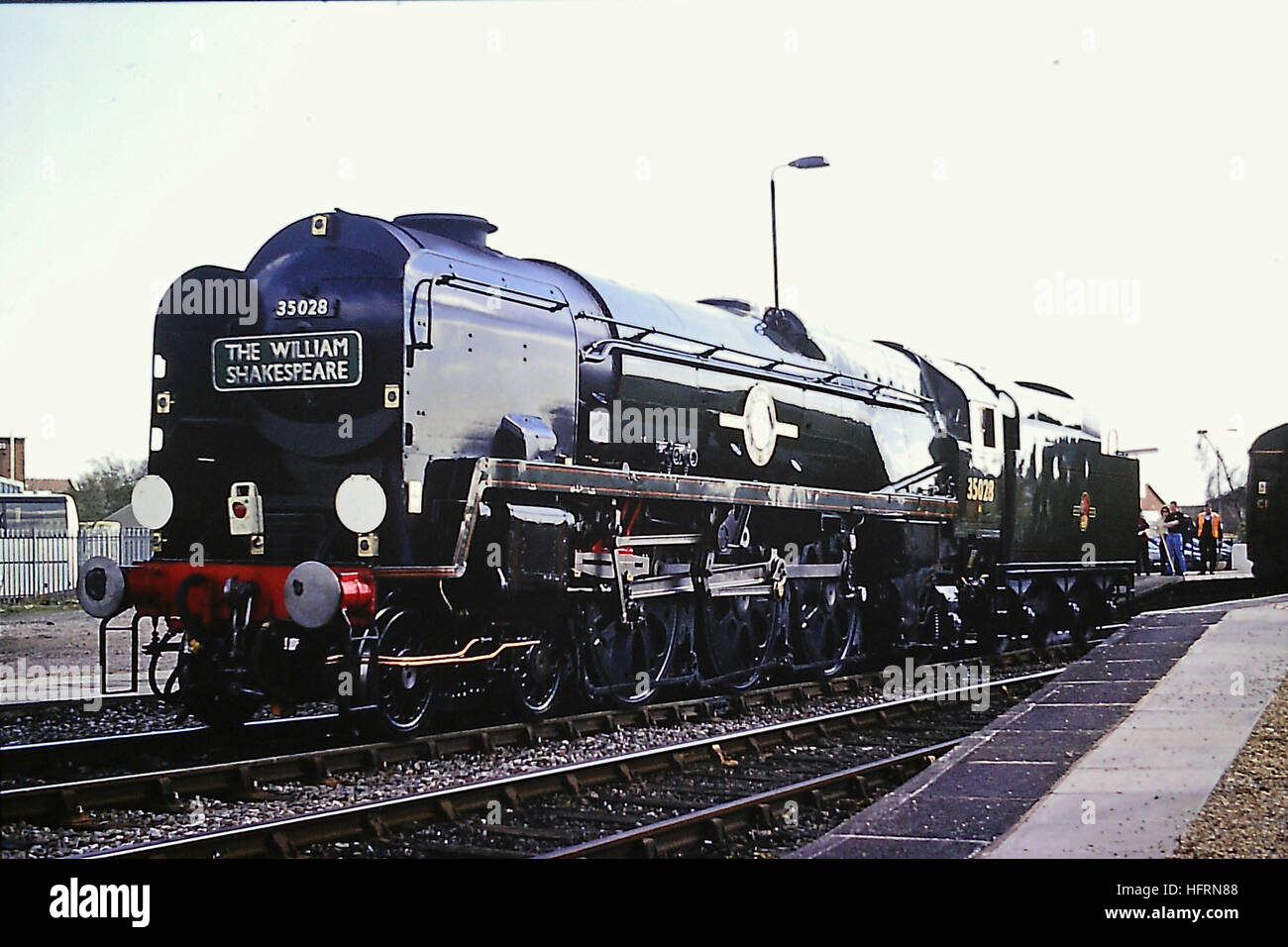 35028 Clan Line on The William Shakespeare Excursion Stock Photo