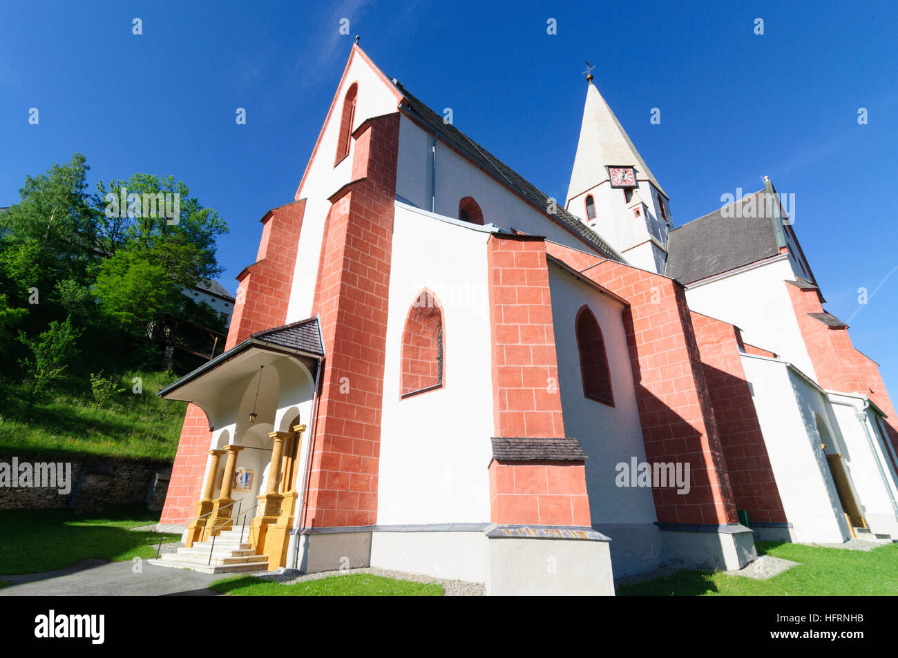 Murau: church St. Matthäus, Murtal, Steiermark, Styria, Austria Stock Photo
