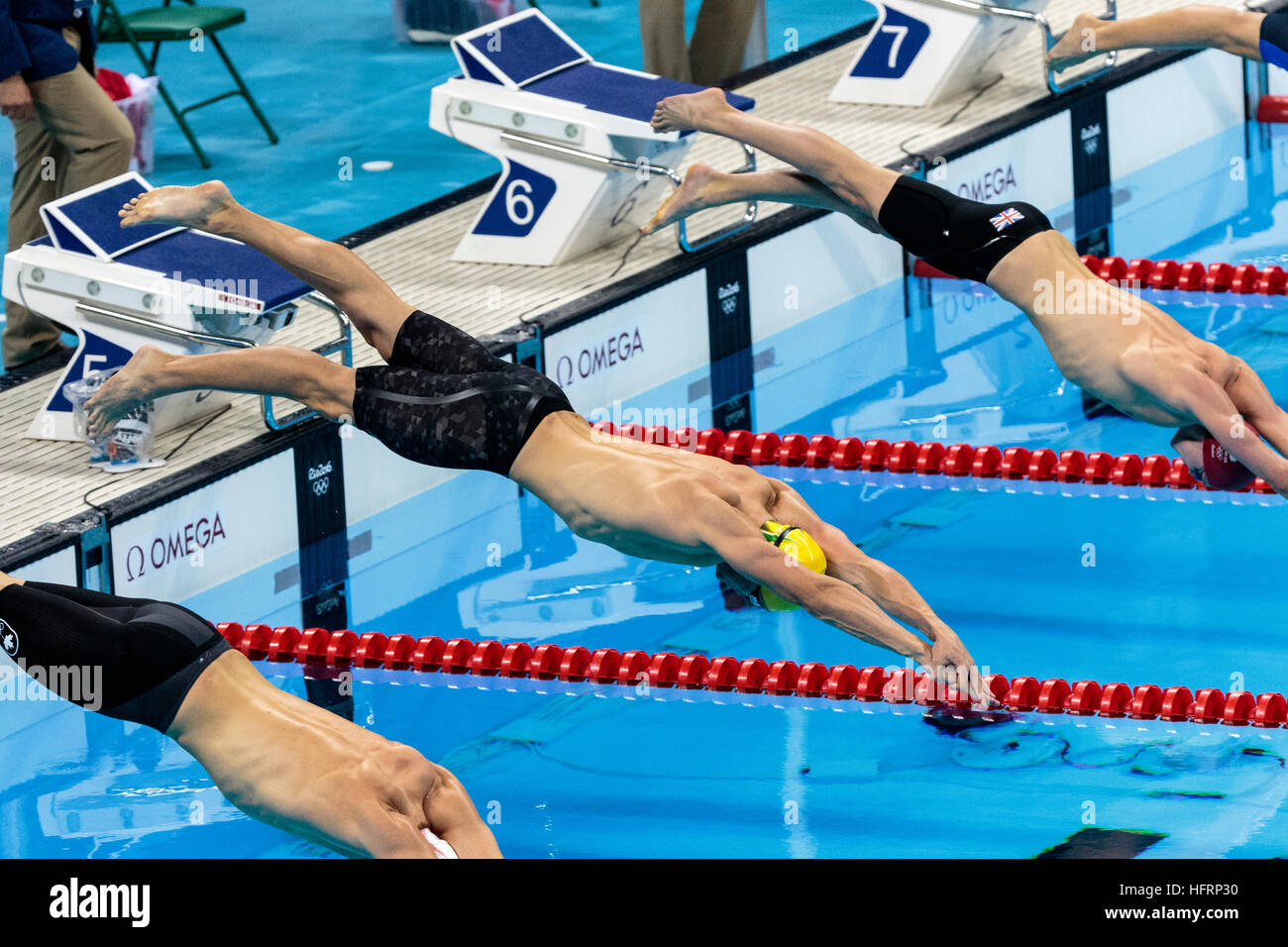 Rio De Janeiro Brazil 9 August 2016 Kyle Chalmers Aus Competing In The Men S 100m Freestyle Semi Final At The 2016 Olympic Summer Games C Paul J Stock Photo Alamy