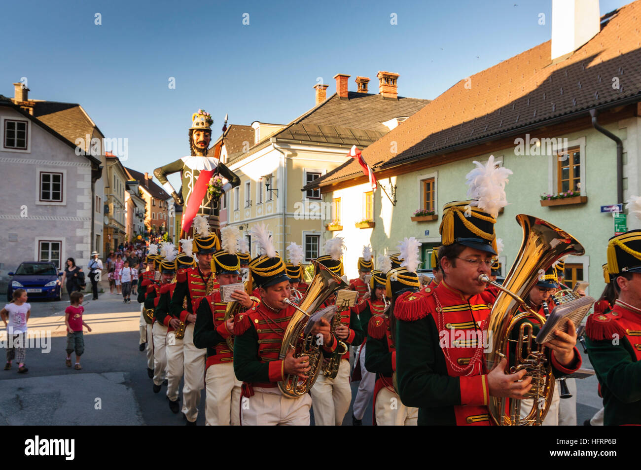 Tamsweg (Lungau): Samson Procession, Lungau, Salzburg, Austria Stock Photo