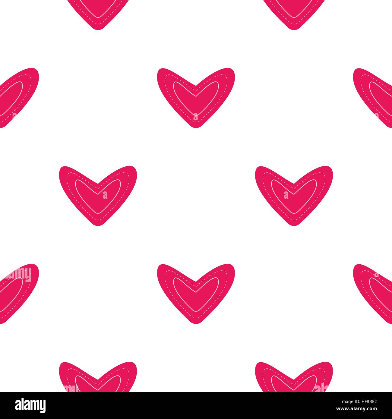 Seamless pattern with pink hearts Stock Vector Image & Art - Alamy