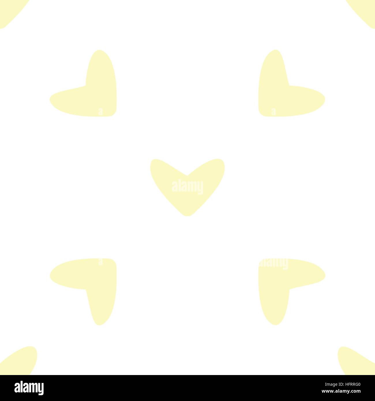 Seamless pattern with light yellow hearts Stock Vector Image & Art Alamy