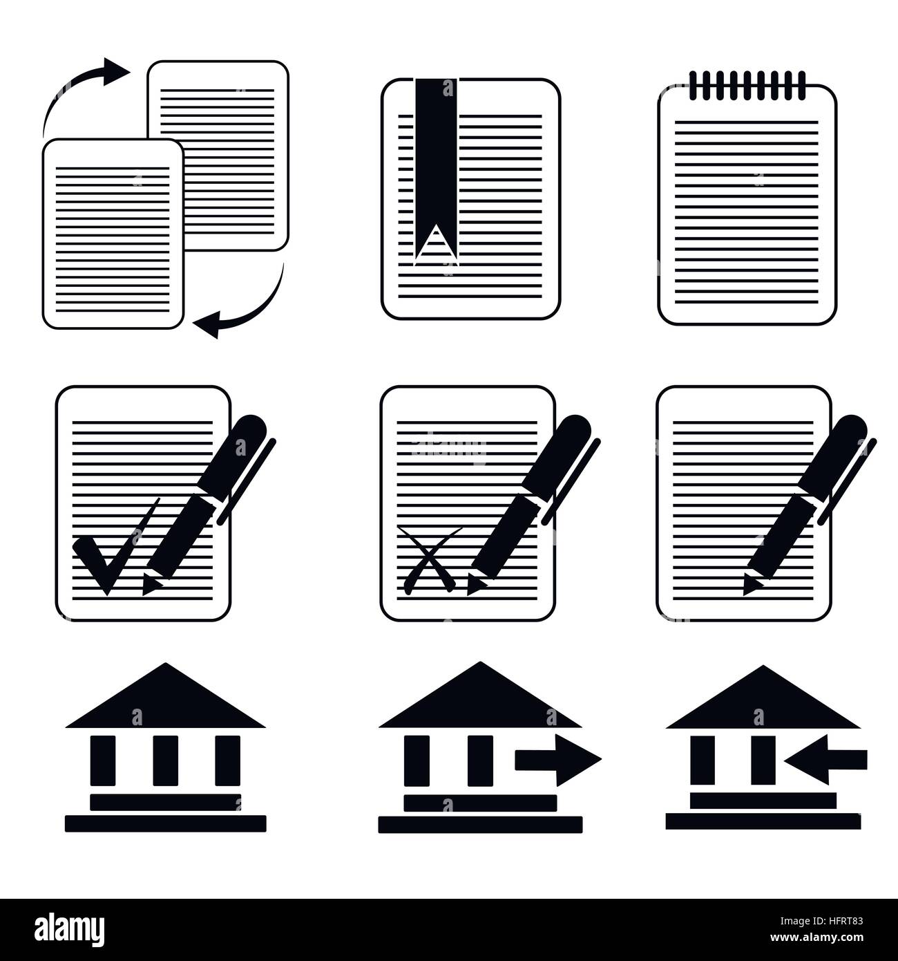 vector business icons set 8 Stock Vector Image & Art - Alamy