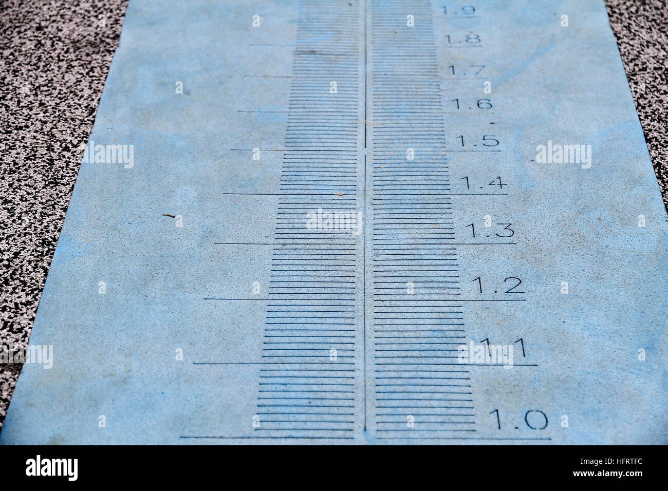 Standing Broad Jump scale Stock Photo Alamy