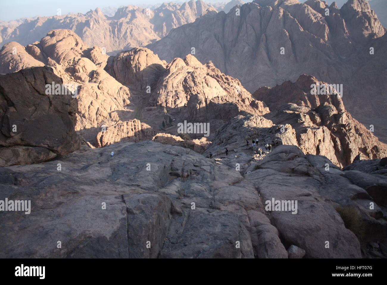 View From Mount Inari The beautiful view from Mount Sinai in Dahab, Sinai, Egypt Stock Photo ...