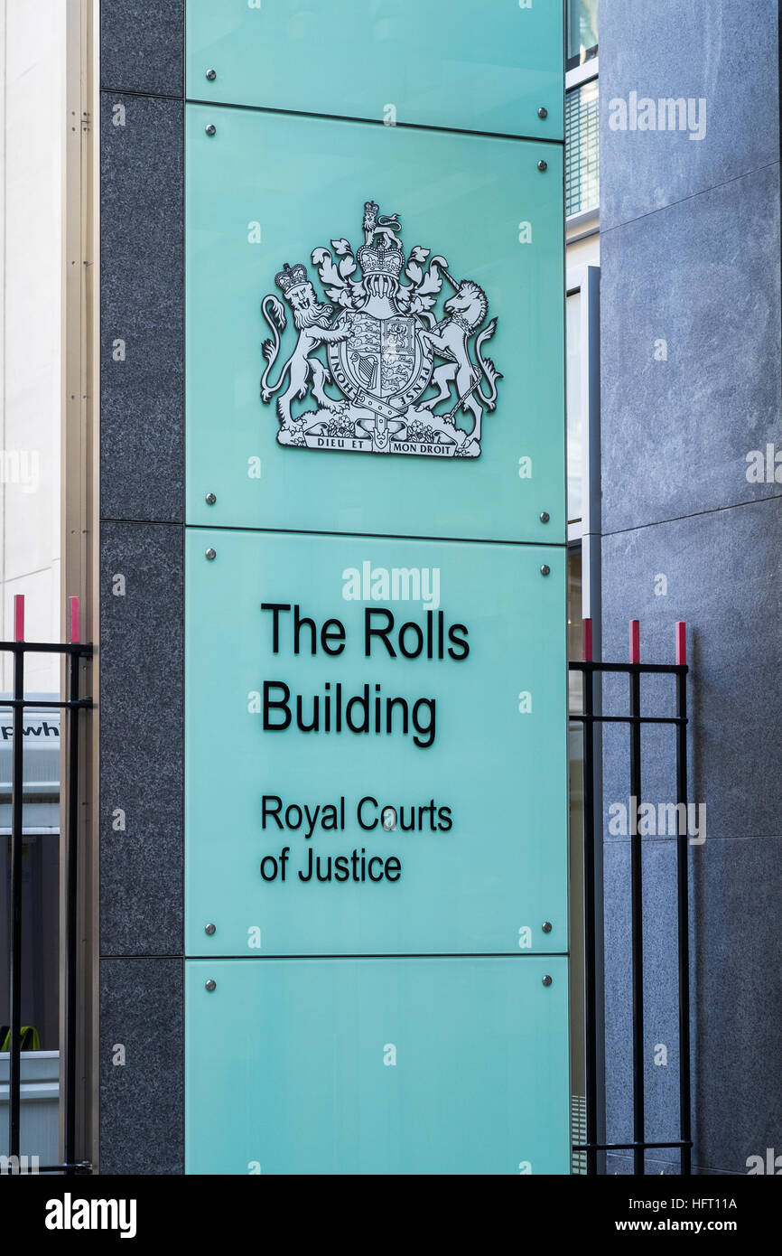 The Rolls Building, Royal Courts of Justice, London, England, U.K Stock