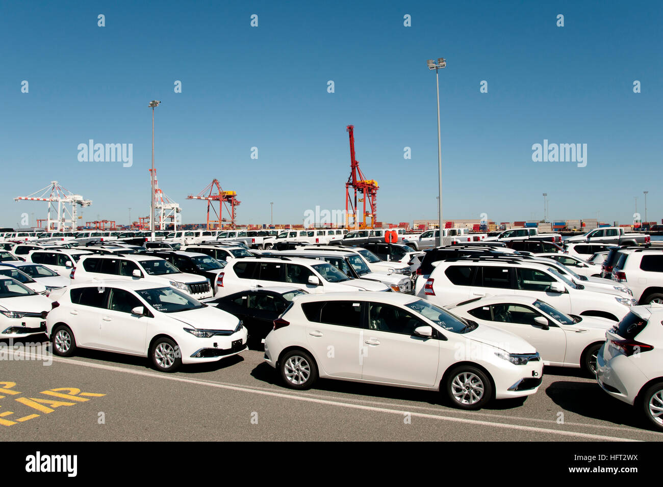 Vehicle Import - Fremantle - Australia Stock Photo