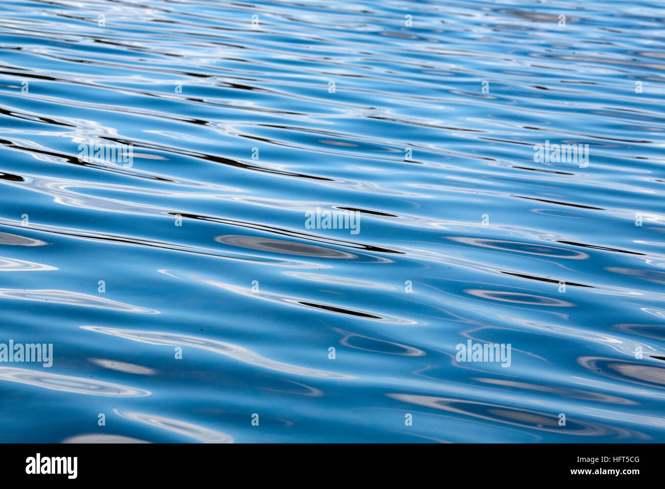 reflections on water surface Stock Photo