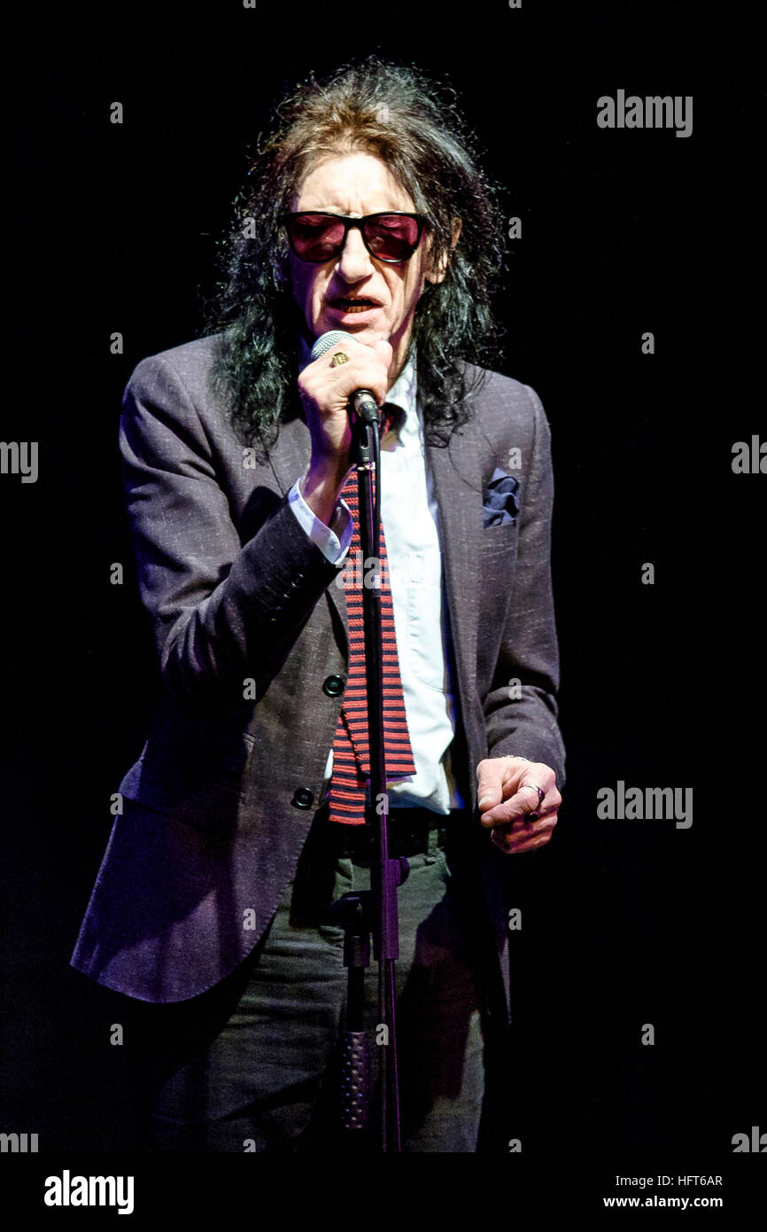 Dr John Cooper Clarke kicks of the Worthing WOW (World of Words) on 14/04/2016 at Connaught Theatre, Worthing. Pictured: Dr John Cooper Clarke. Picture by Julie Edwards Stock Photo
