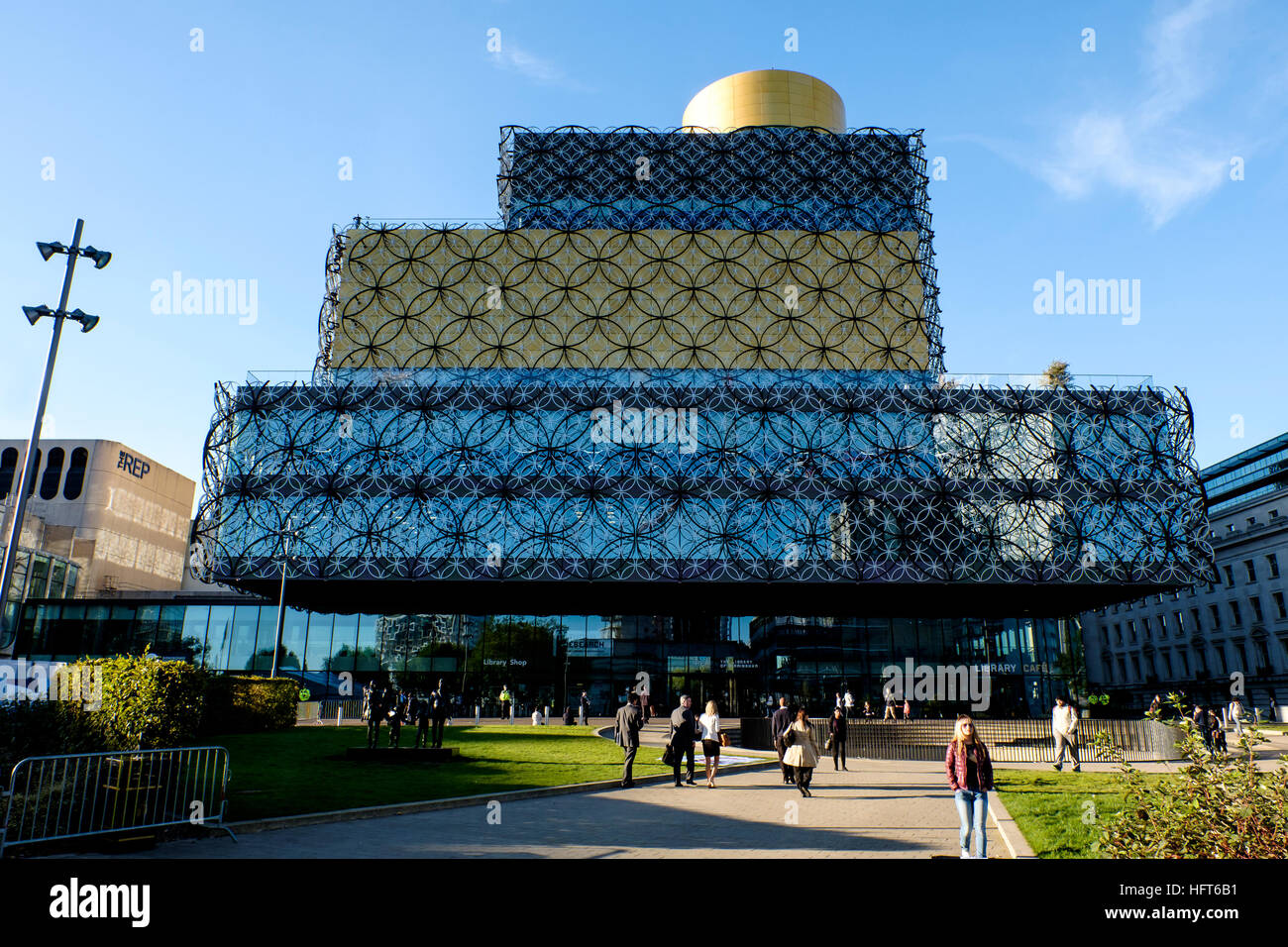 The Library of Birmingham, Facade and entrance Stock Photo