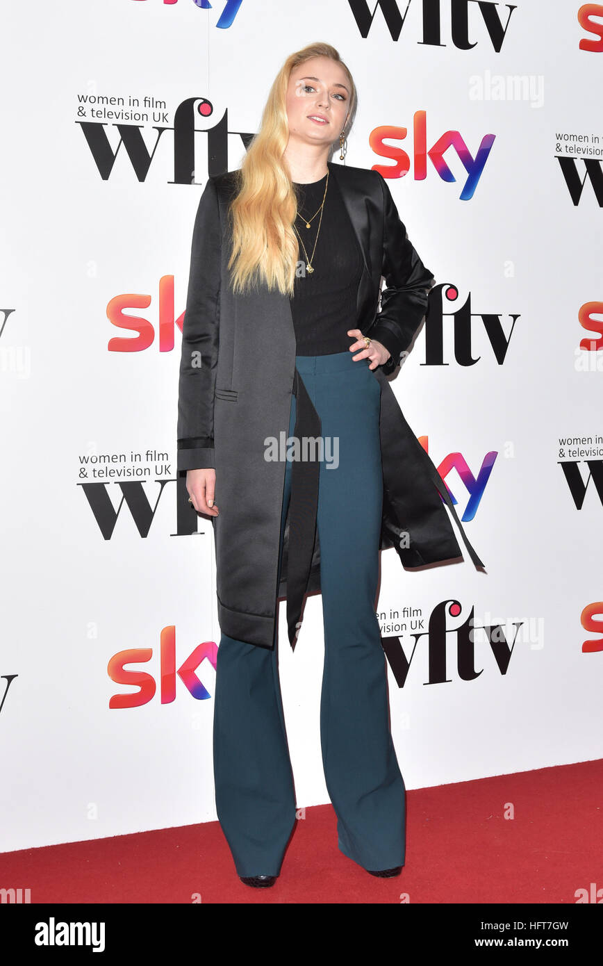 Sky Women in Film and TV Awards held at the Hilton Park Lane.  Featuring: Sophie Turner Where: London, United Kingdom When: 02 Dec 2016 Stock Photo