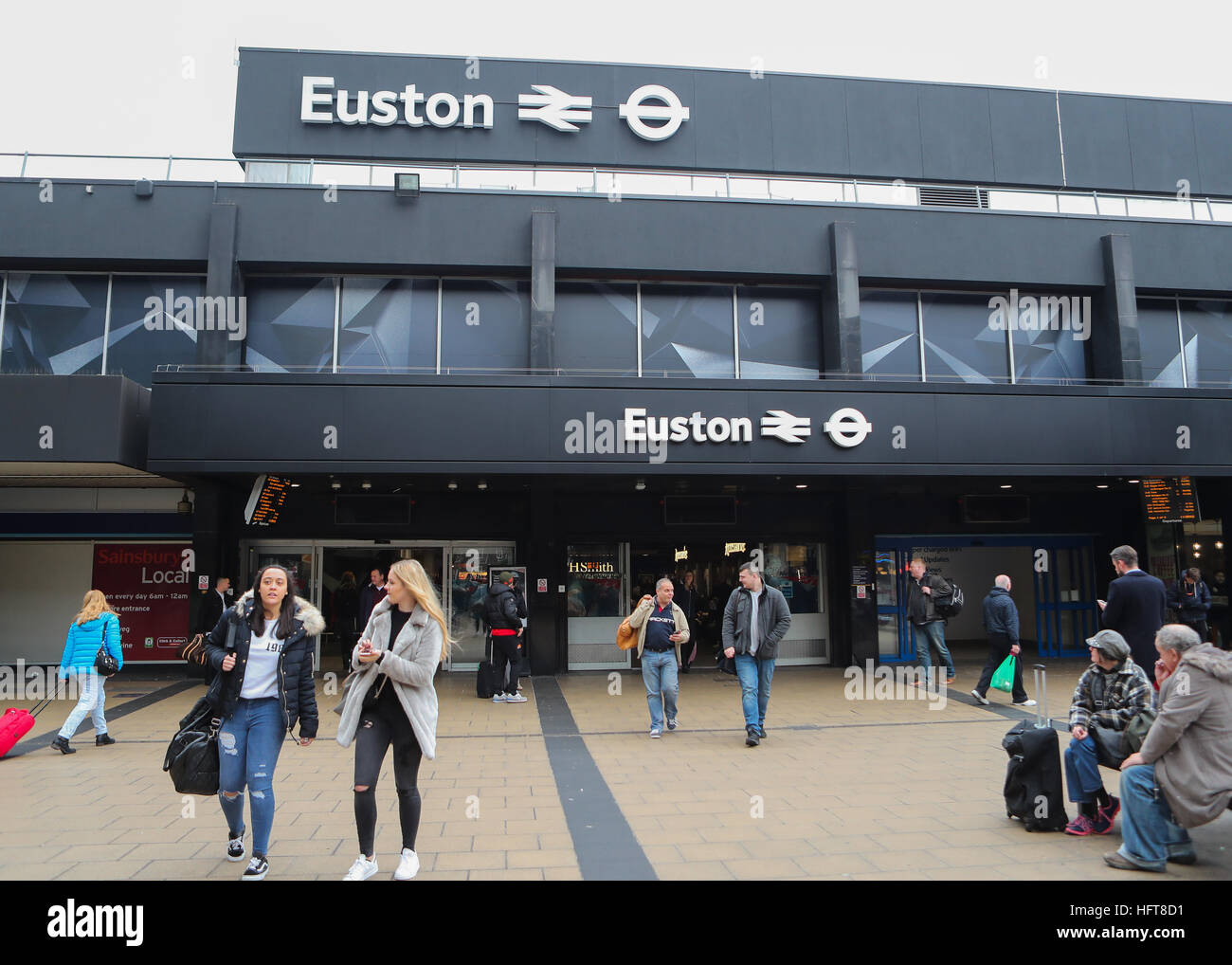 General View Of The Exterior Of Euston Station London Where London 