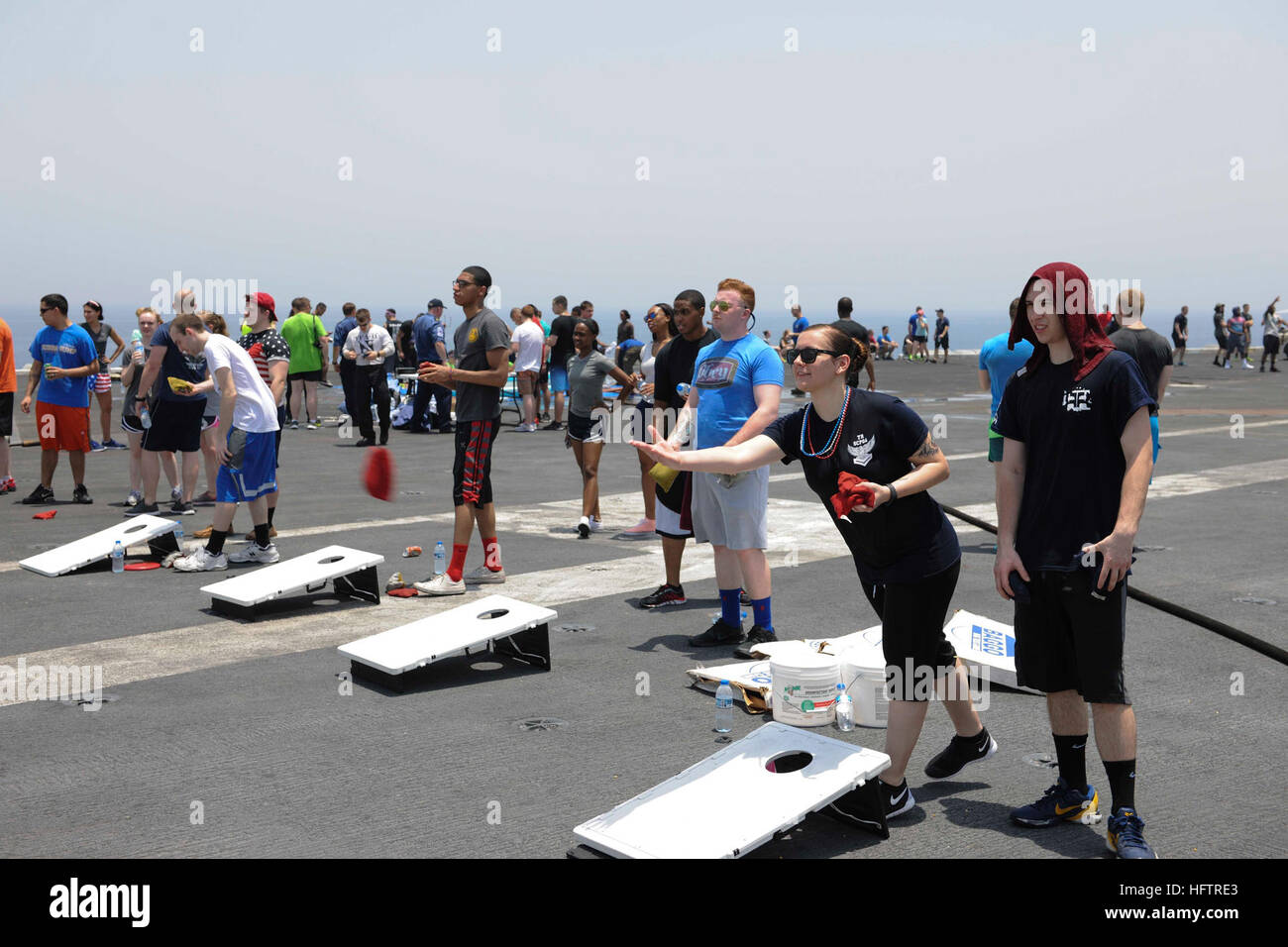 Playing cornhole hi-res stock photography and images - Alamy