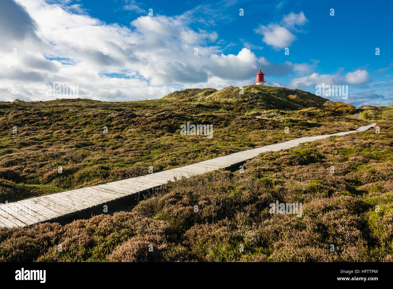 Lighthouse in Norddorf on the island Amrum, Germany Stock Photo