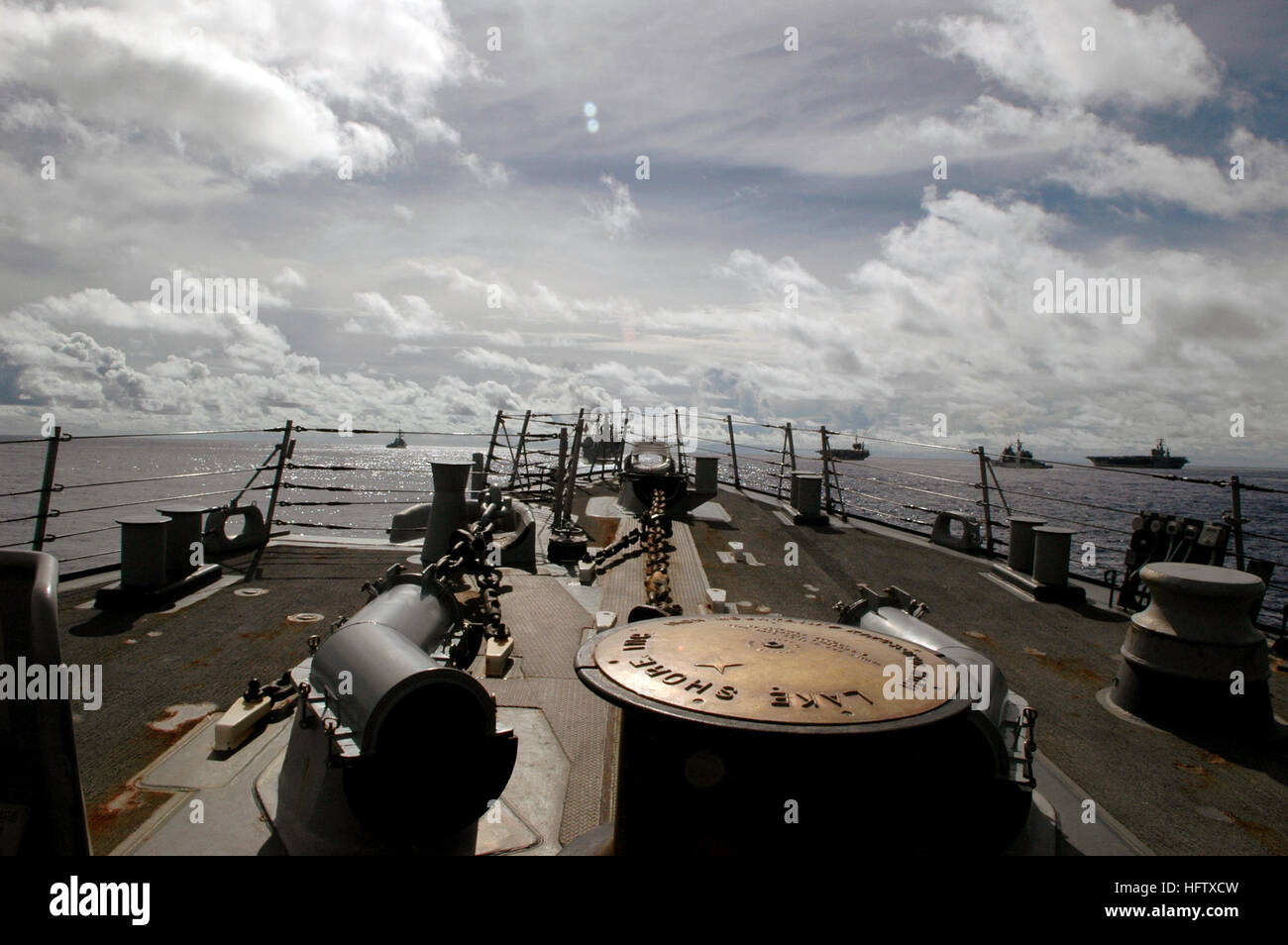 Kitty hawk and nimitz carrier strike groups hi-res stock photography ...