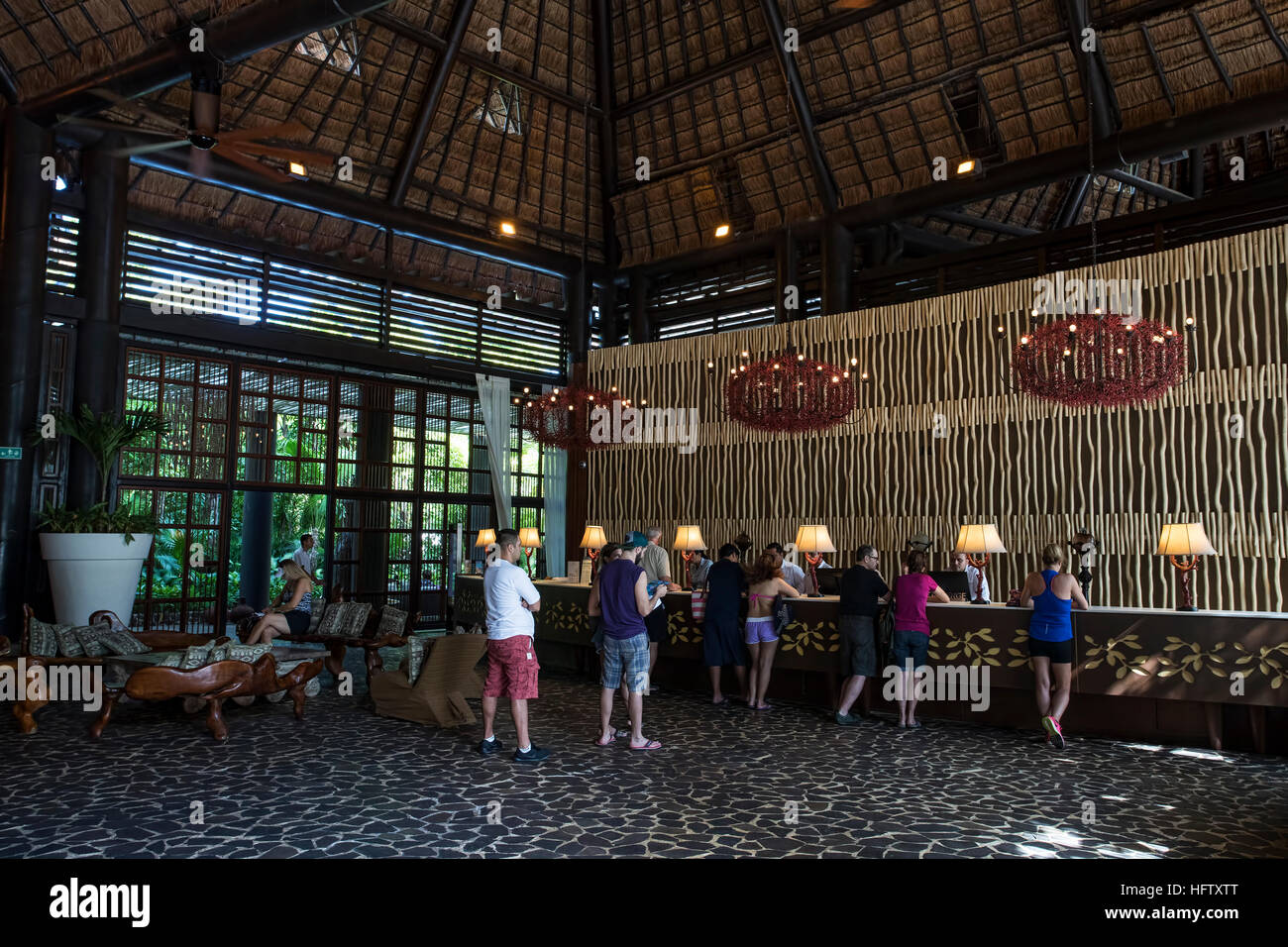 Picture of Mexico resort estaurant cafe table server. Luxury resort on Mexican ...