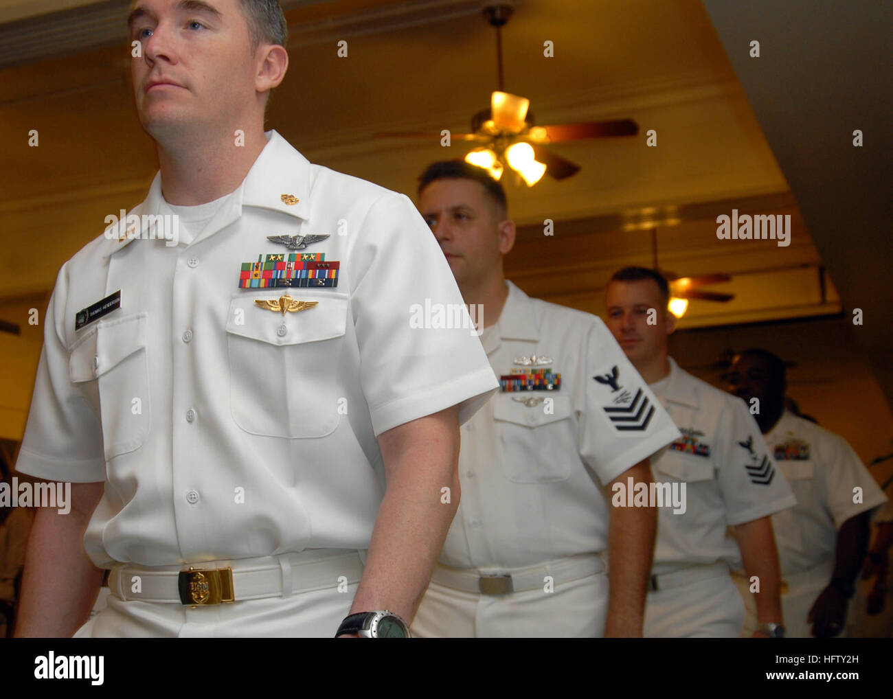 070823-N-9758L-020 PEARL HARBOR, Hawaii (Aug. 23, 2007) - Sailors enter