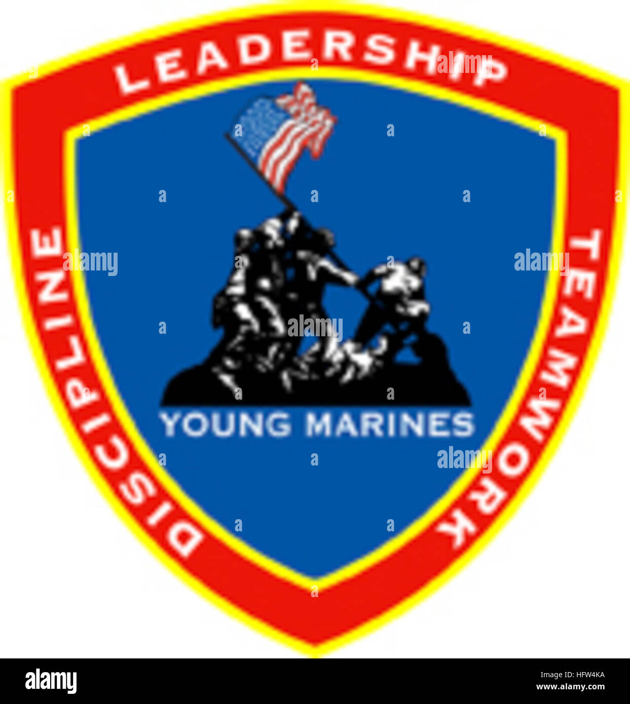 Illustration courtesy of Young Marines. Young Marines logo Stock Photo