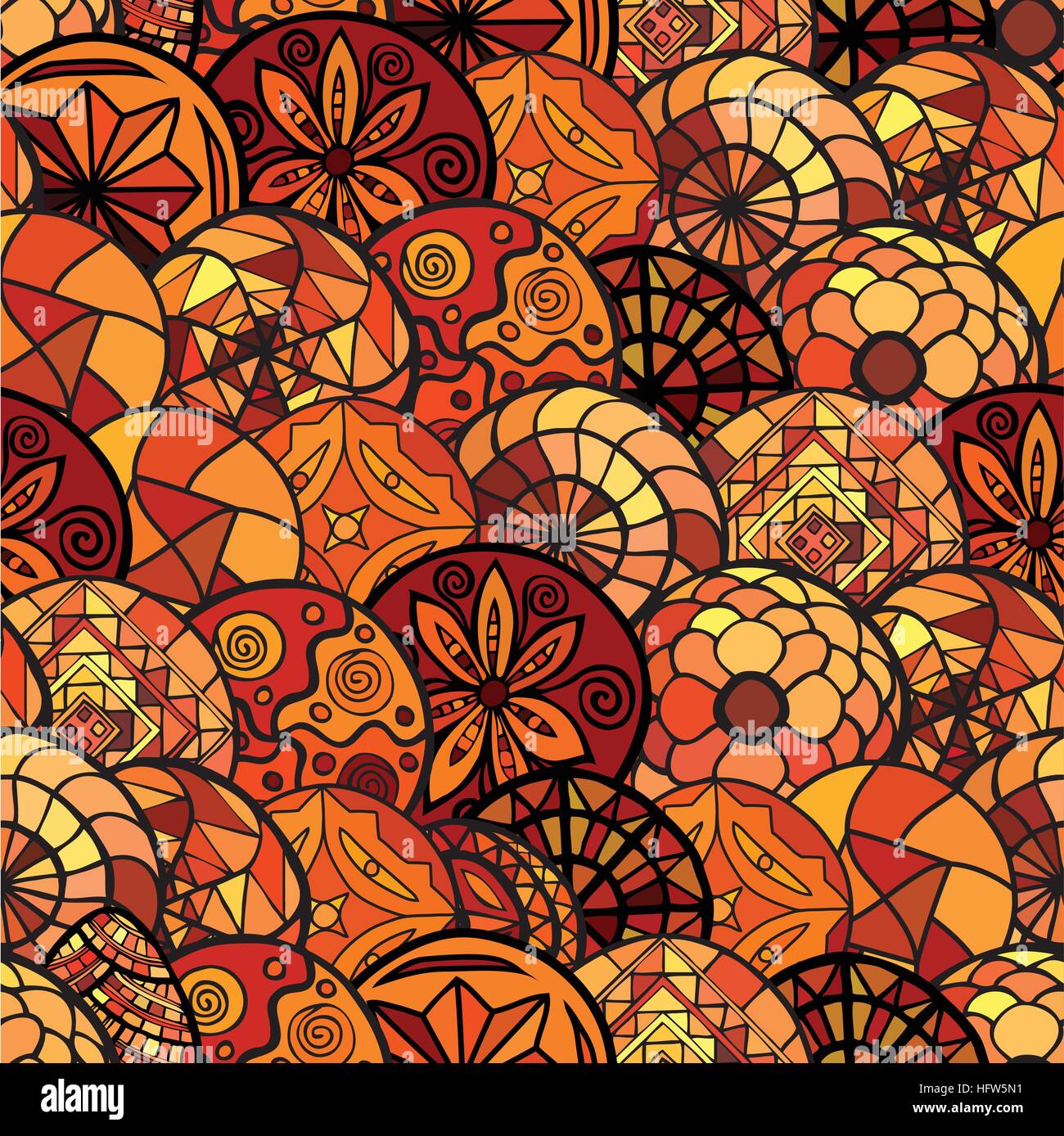 hand drawn ethnic seamless pattern Stock Vector Image & Art - Alamy