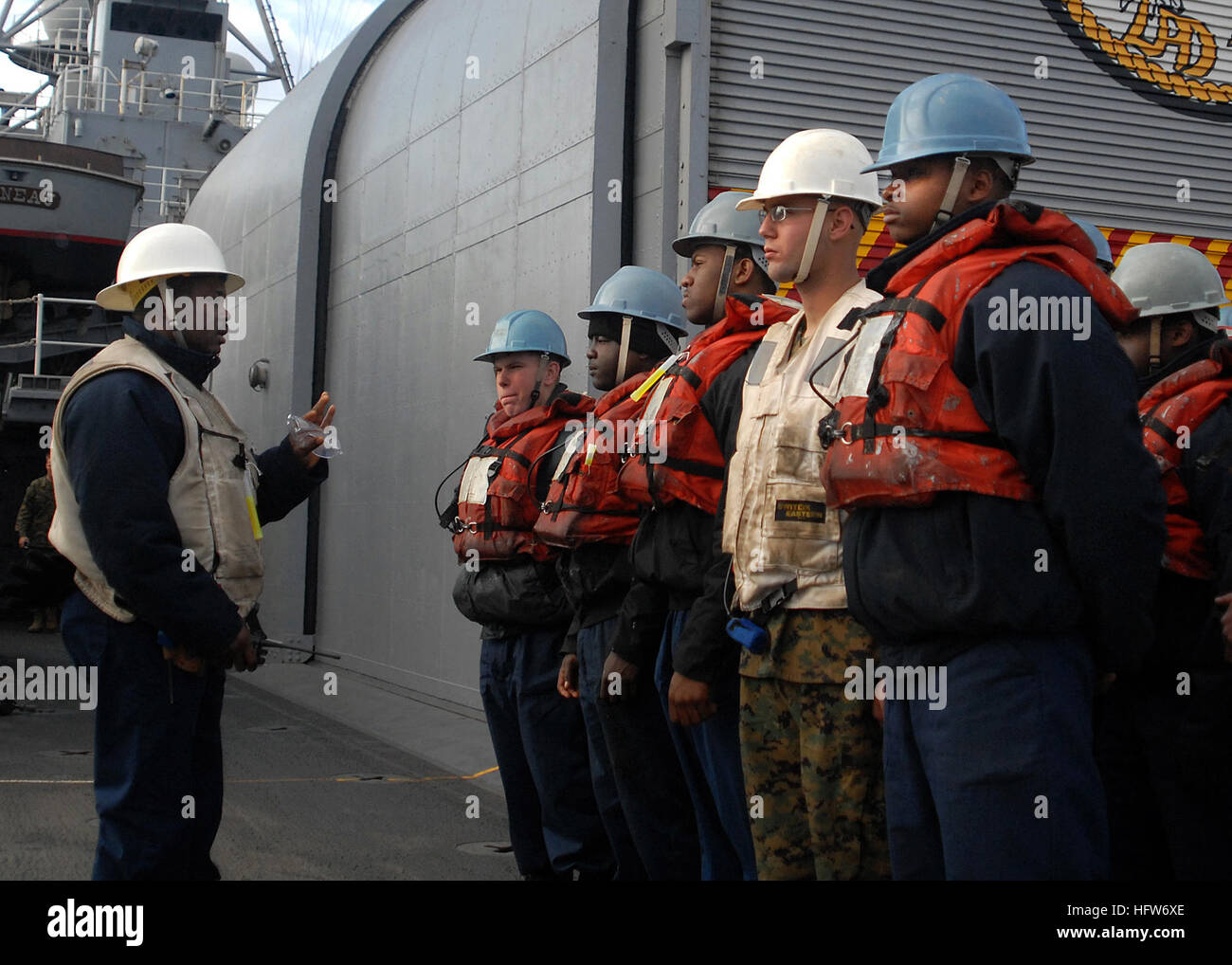 080214N5067K381 PACIFIC OCEAN (Feb. 14, 2008) Boatswain's Mate