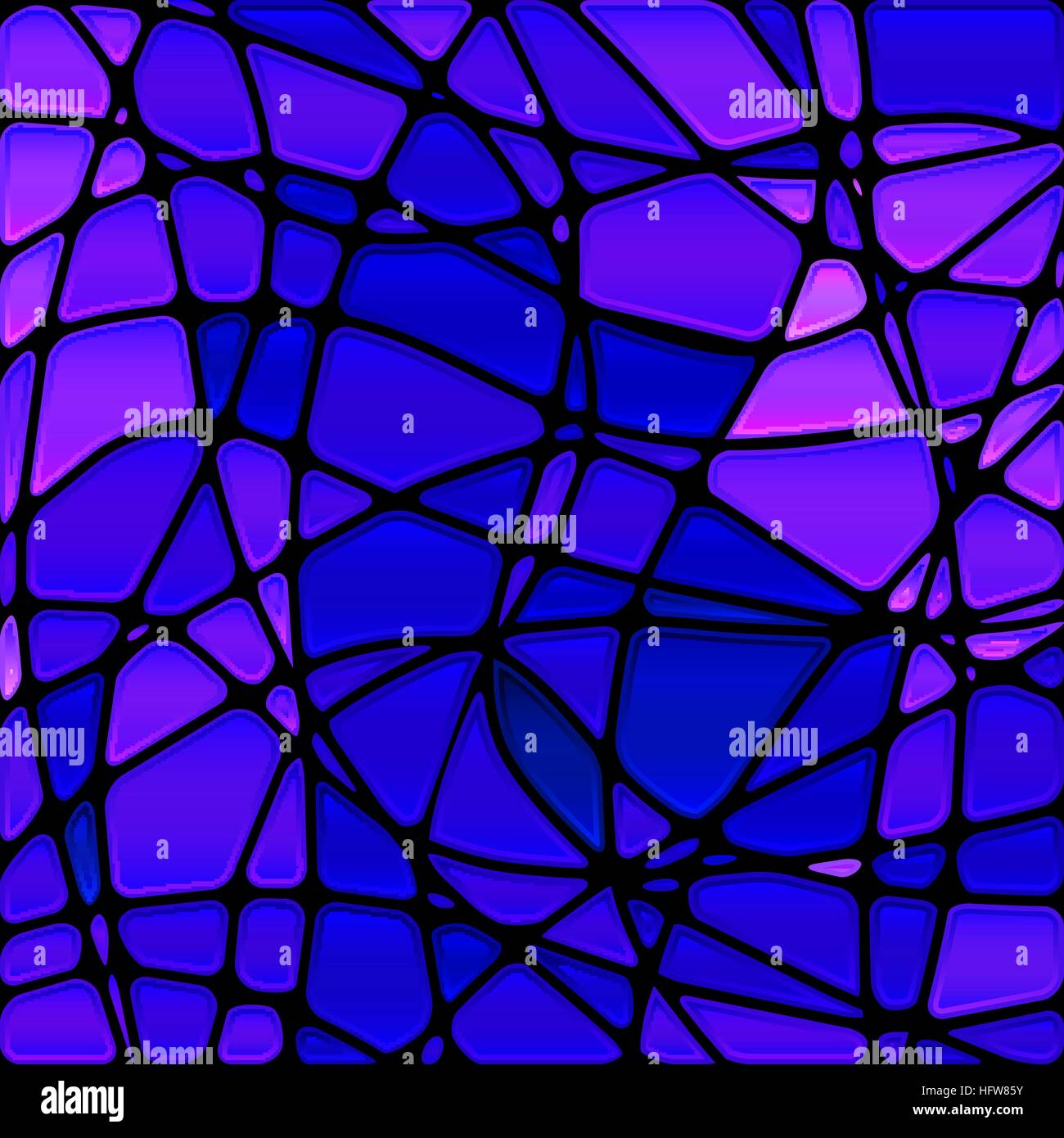 abstract vector stained-glass mosaic background - blue and violet Stock ...