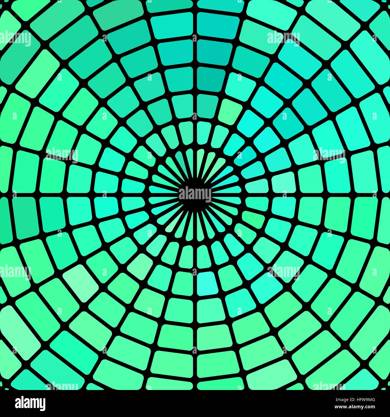 abstract vector stained-glass mosaic background - teal and blue Stock ...