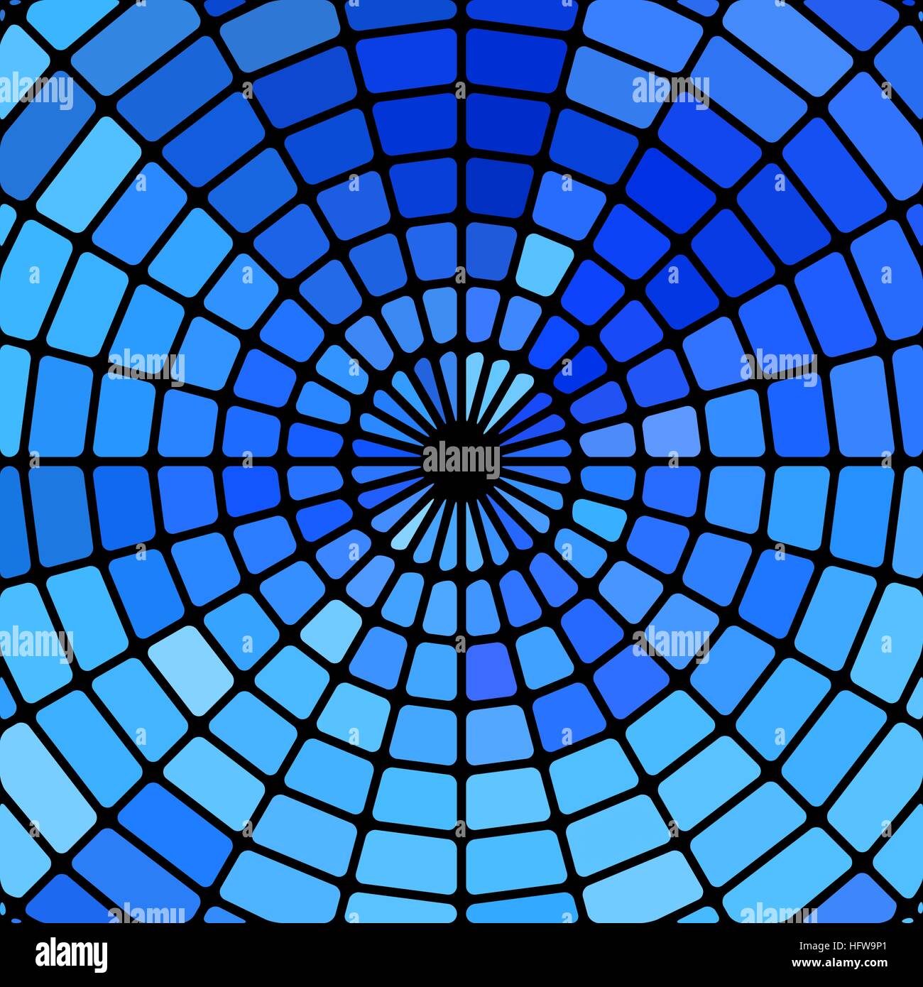 abstract vector stained-glass mosaic background - bright blue Stock ...