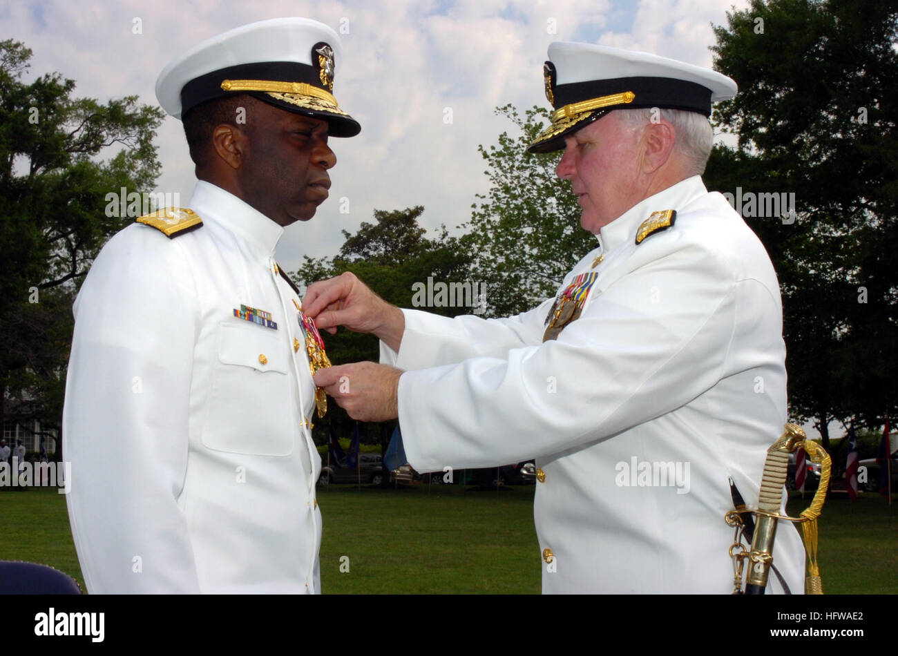 Naval District Washington holds a change of command ceremony at ...