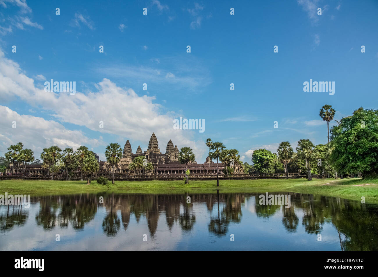Treasures of Angkor at the UNESCO World Heritage Site of Angkor Wat Stock Photo