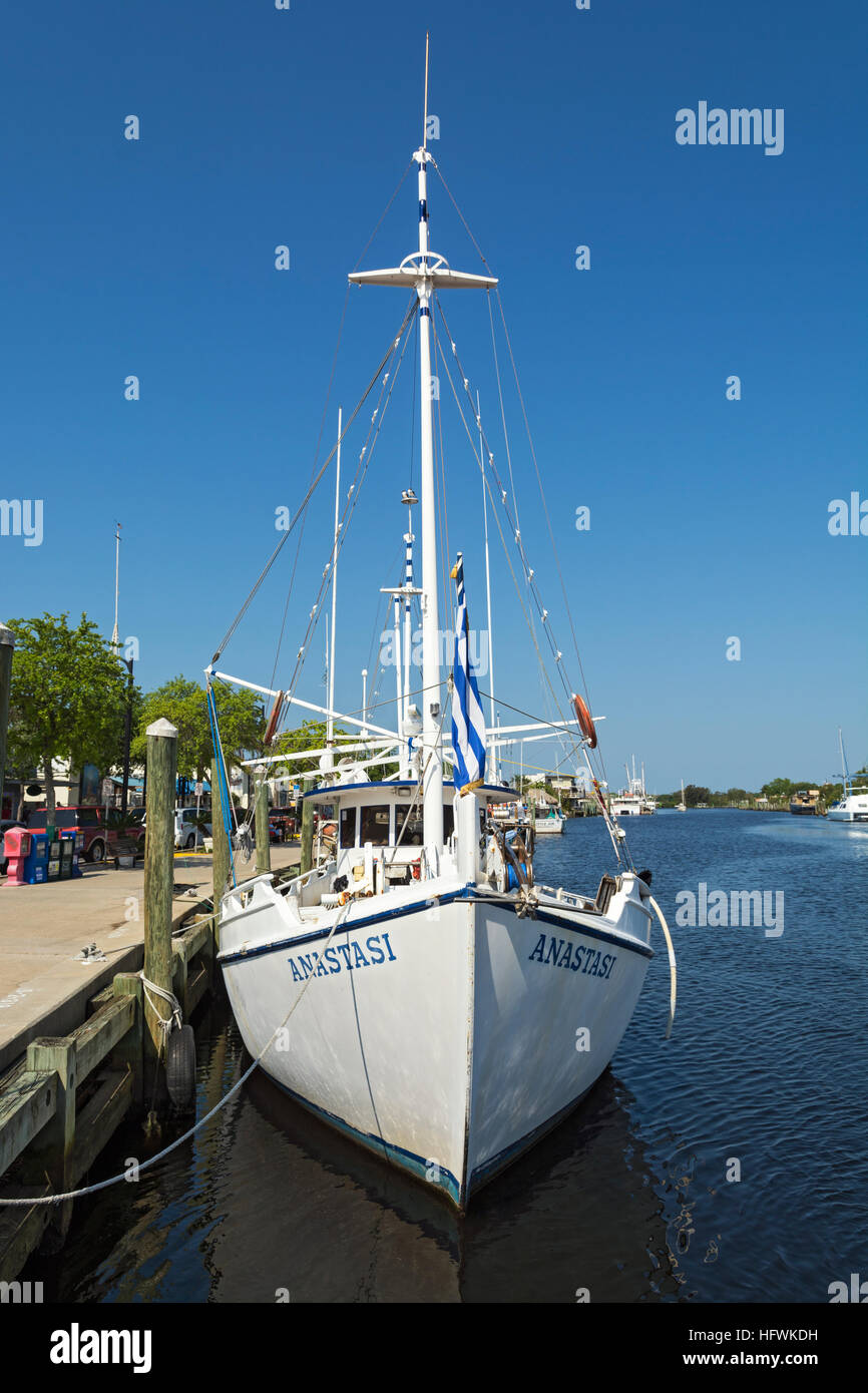Florida, Tarpon Springs, sponge diving boat Stock Photo