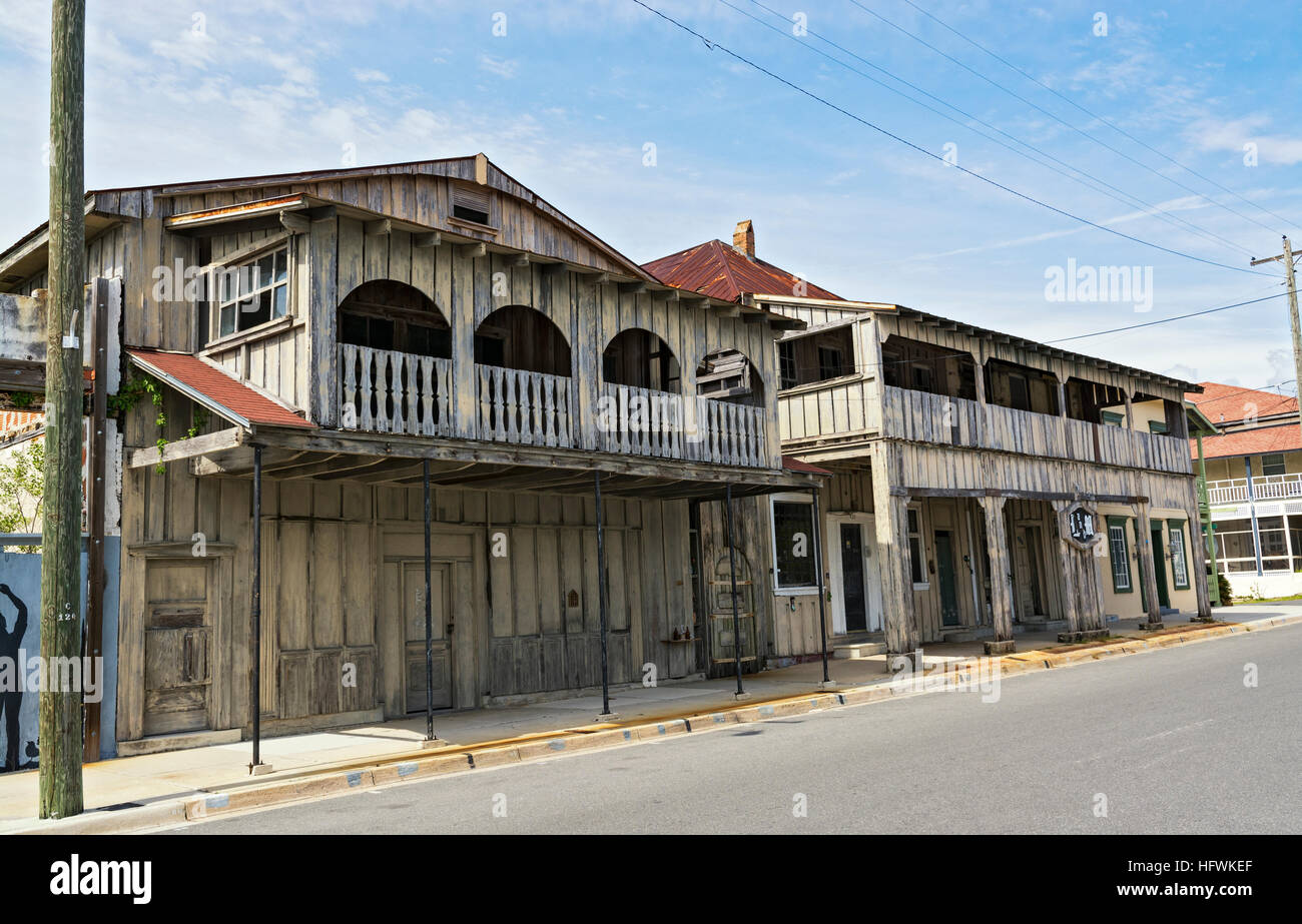 Florida, Cedar Key, downtown, 2nd street Stock Photo Alamy