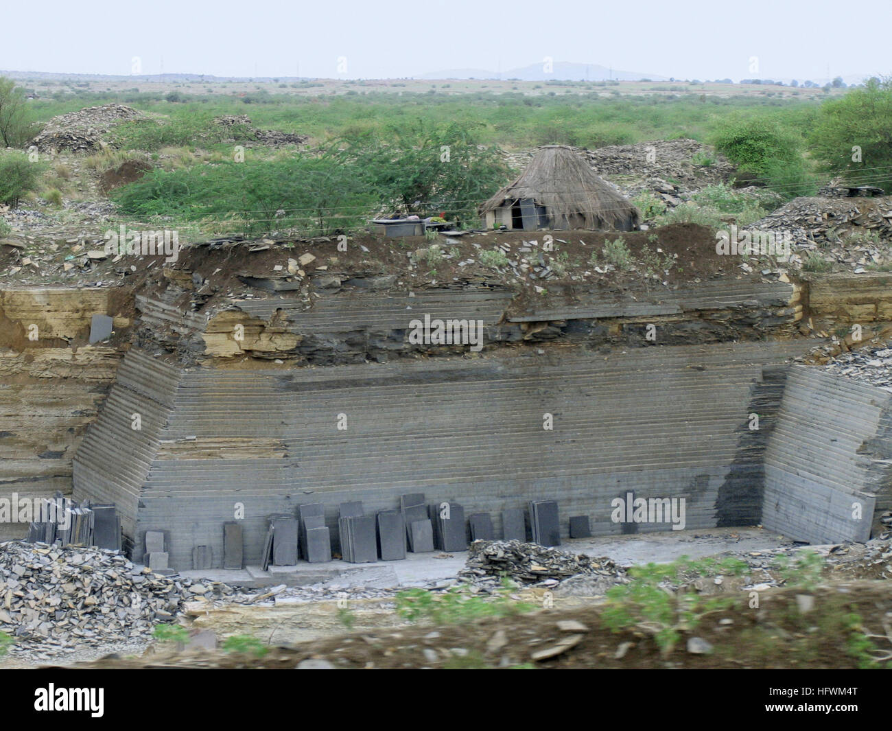 Kadappa limestone extraction. Stock Photo