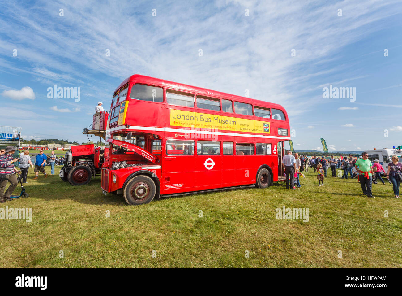 Vintage 1968 red AEC Routemaster London bus RML2760 on display at ...