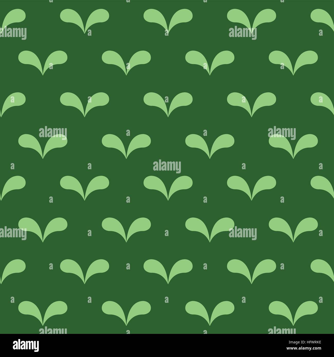 Seamless abstract green leaves pattern on dark green background Stock ...