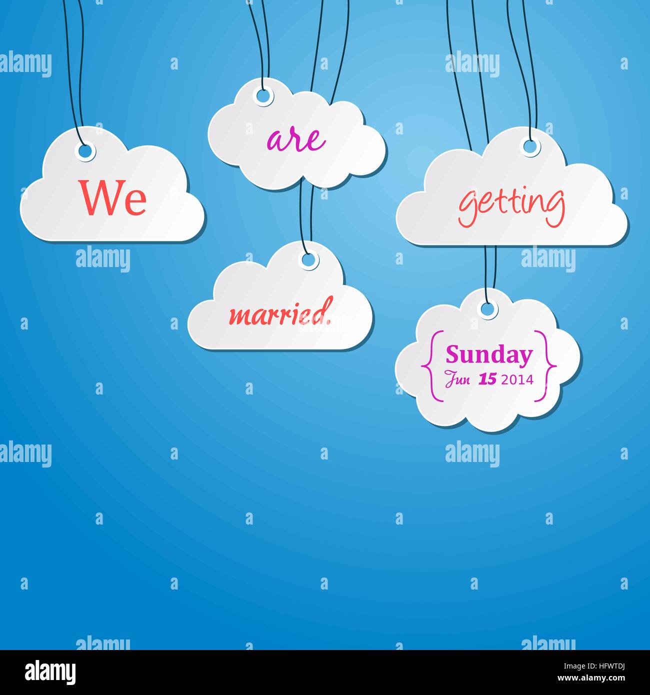 Wedding invitation Stock Vector