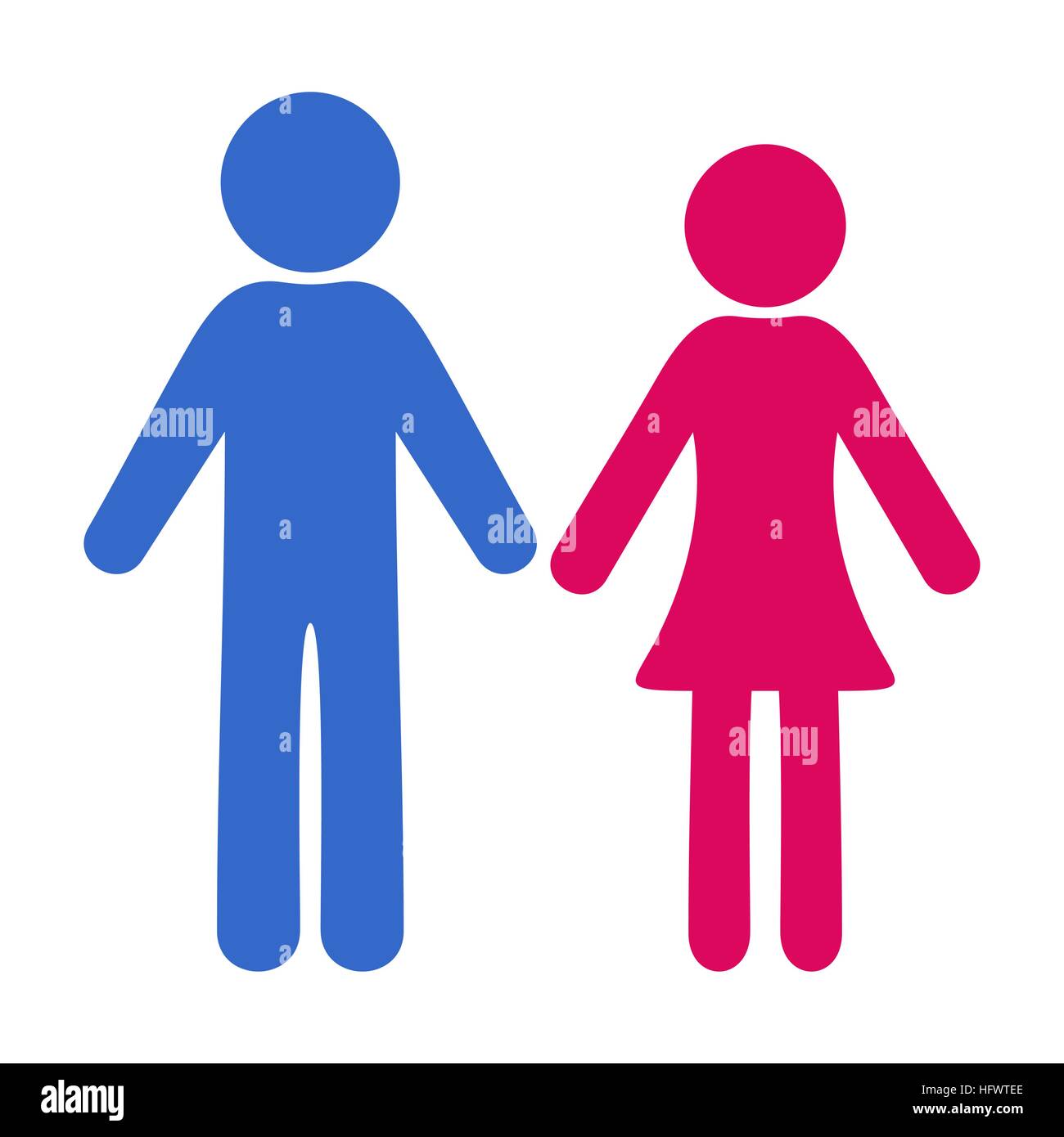 Man and woman icons Stock Vector Image & Art - Alamy