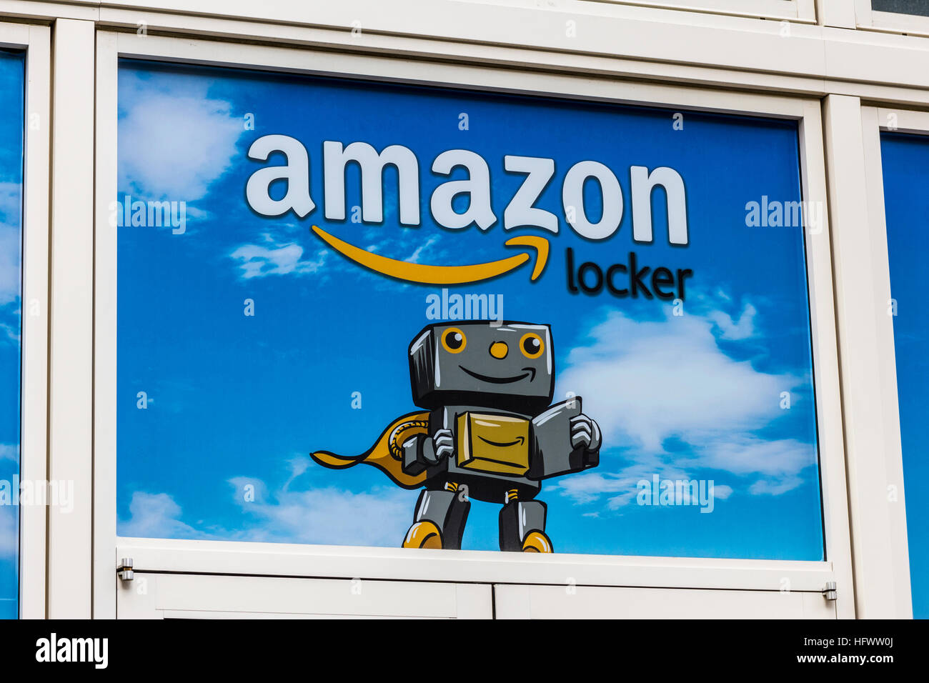 Las Vegas Circa December 2016 Amazon Locker Location. Amazon Locker is a selfservice parcel