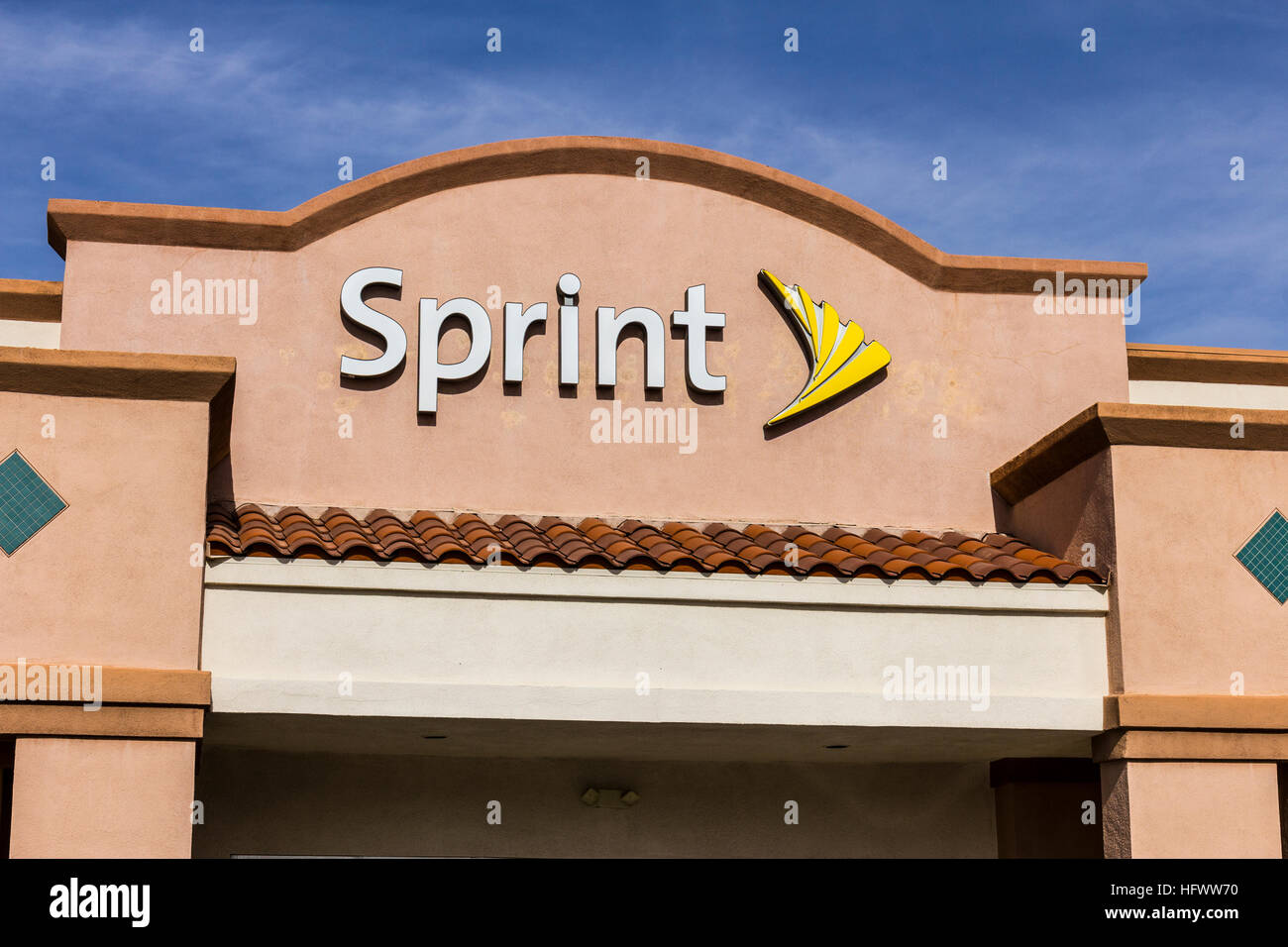 Las Vegas - Circa December 2016: Sprint Retail Wireless Store. Sprint is a Subsidiary of Japan's SoftBank Group Corporation VI Stock Photo