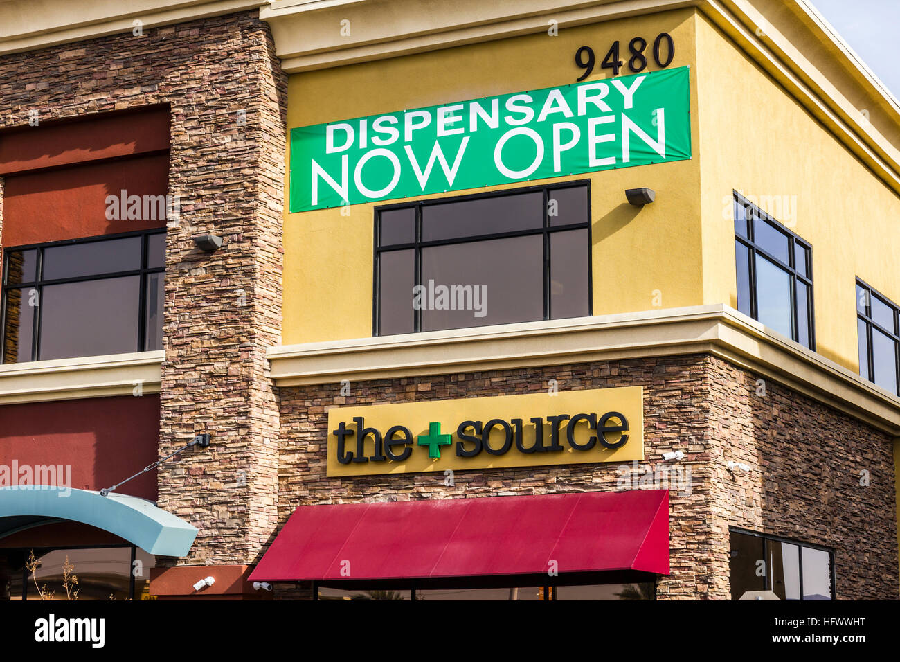 Henderson - Circa December 2016: The Source Las Vegas Medical Marijuana Dispensary. In 2017, Recreational Pot will be legal in Nevada II Stock Photo