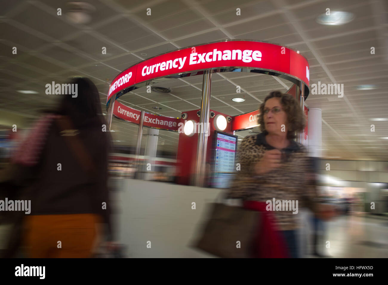 money corp currency exchange Stock Photo