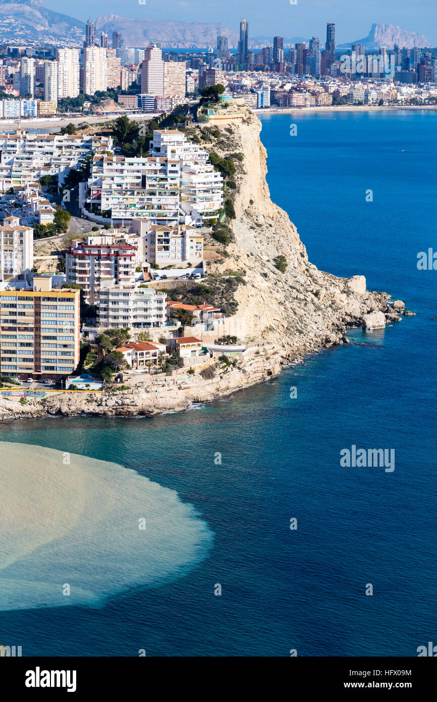 View from the watchtower at La Cala Finestrat, Alicante Province, Spain