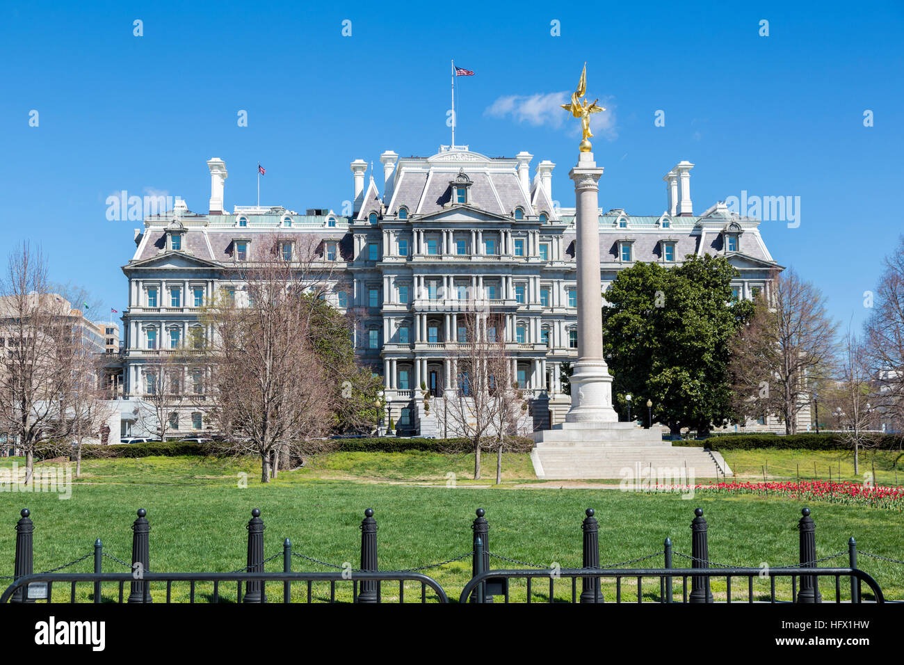 Eisenhower Executive Office Building,formerly known as the Old Executive Office Building,  earlier as the State, War, and Navy Building, Washington DC Stock Photo