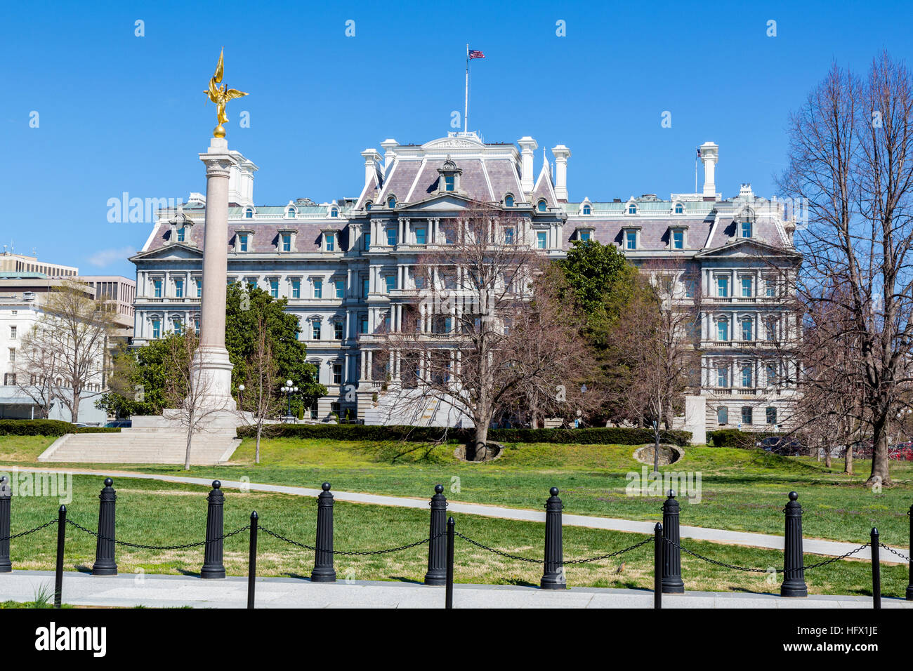Eisenhower Executive Office Building, Washington, D.C.  Formerly the Old Executive Office Building.  Vice President's Office. Stock Photo