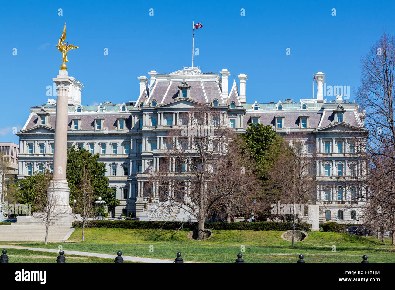 Eisenhower Executive Office Building, Washington, D.C.  Formerly the Old Executive Office Building.  Vice President's Office. Stock Photo