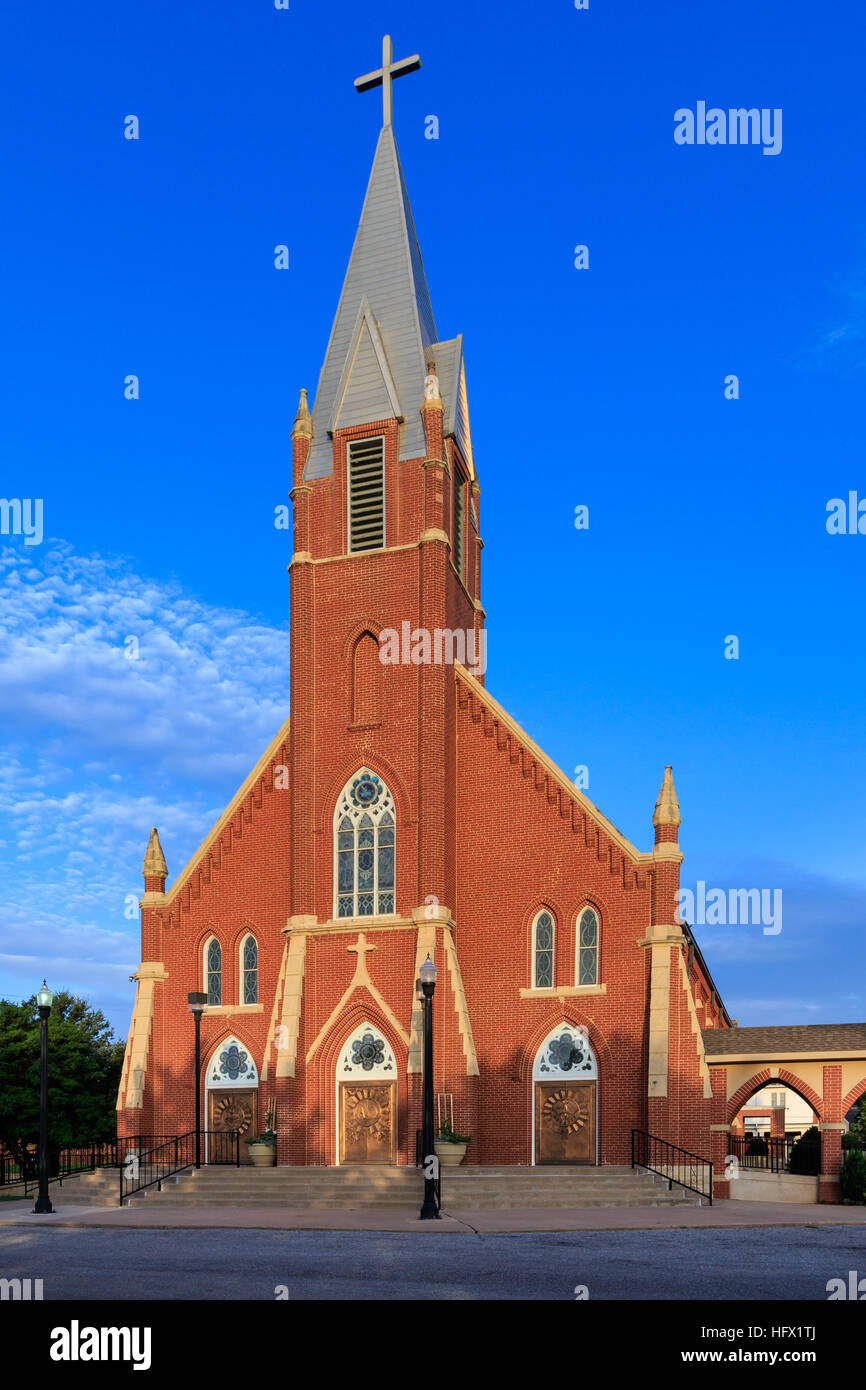 Holy Trinity Catholic Church in Okarche, Oklahoma Stock Photo Alamy