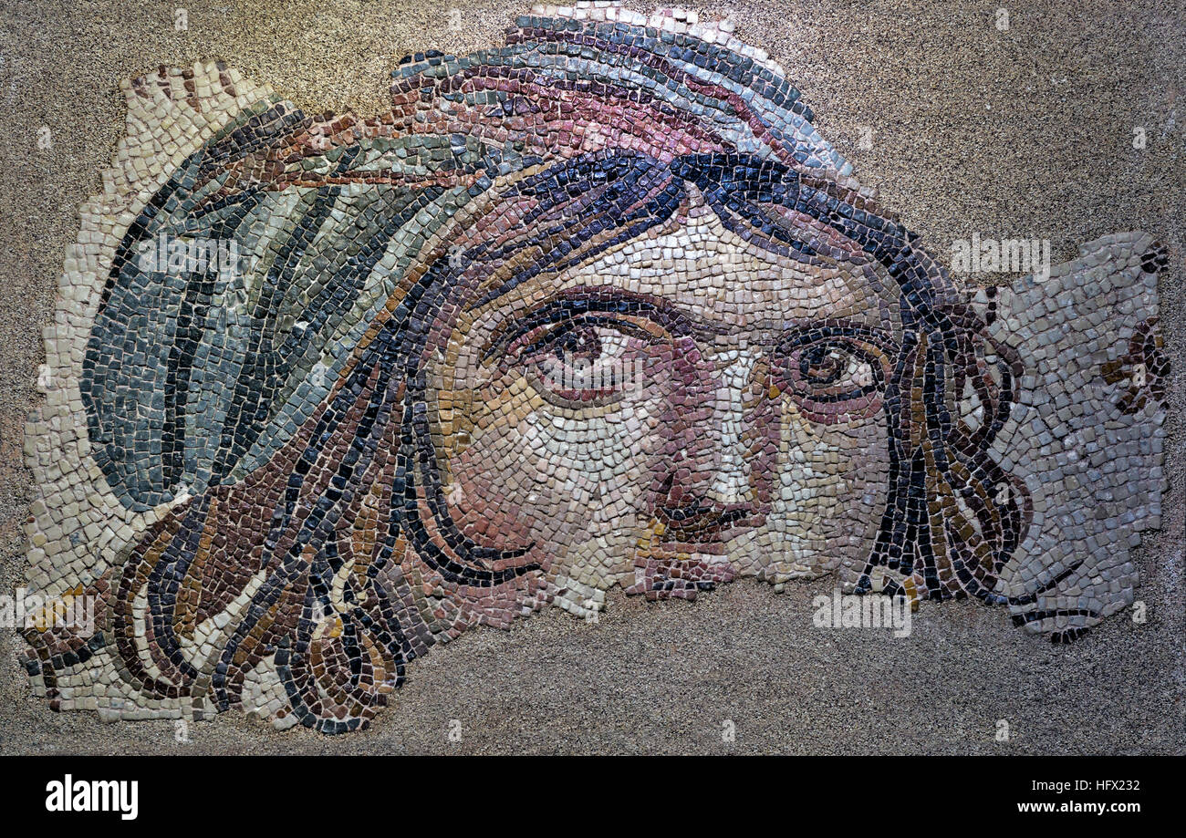 In 64 BC Zeugma was conquered and ruled by the Roman Empire and with this shift the name of the city was changed into Zeugma, meaning 'bridge-passage' or 'bridge of boats'. During Roman rule, the city became one of the attractions in the region, due to its commercial potential originating from its geo-strategic location because the city was on the Silk Road connecting Antioch to China with a quay or pontoon bridge across the river Euphrates which was the border with the Persian Empire until the late 2nd century. Stock Photo
