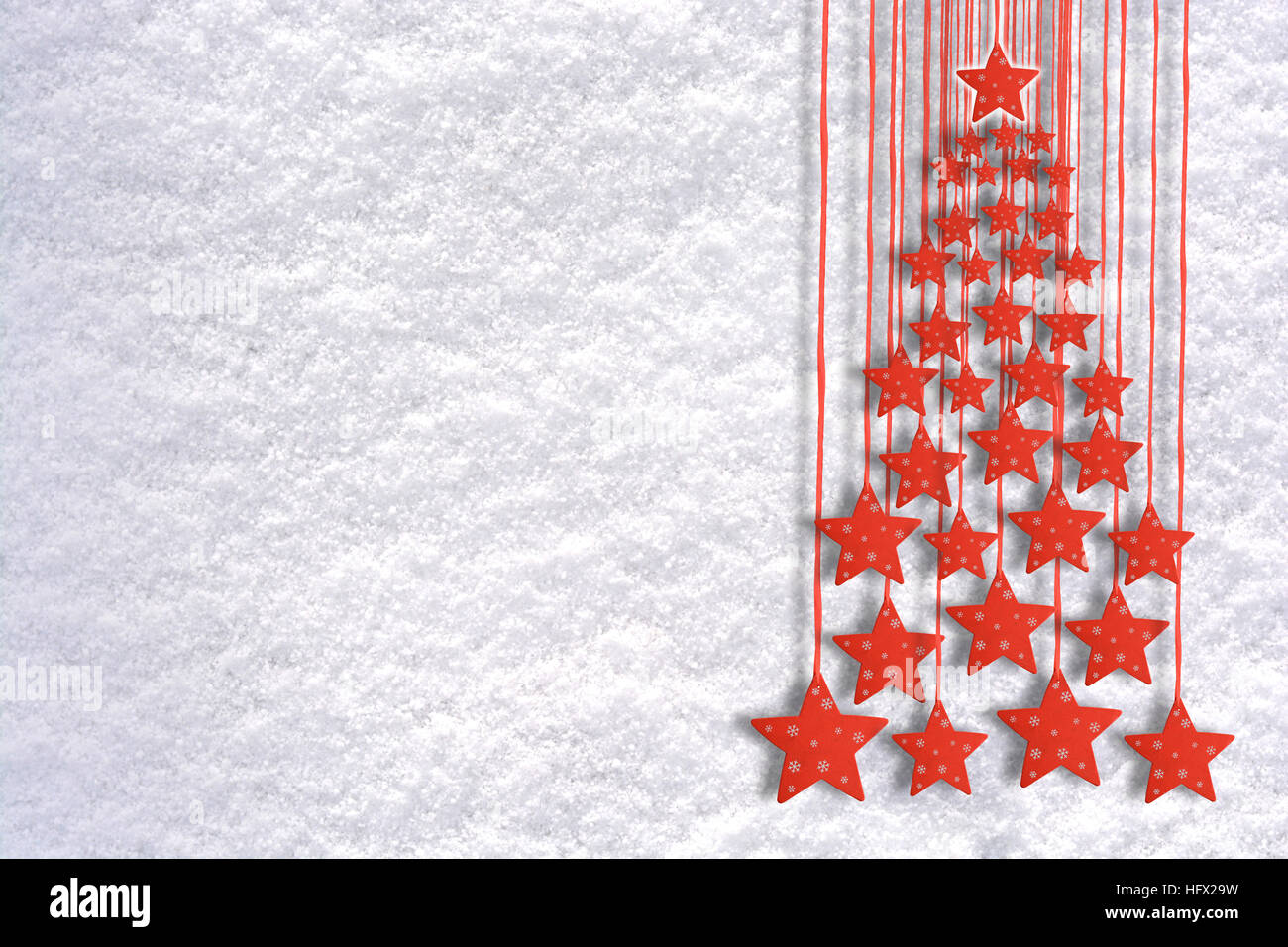Christmas tree made from snow hi-res stock photography and images - Alamy