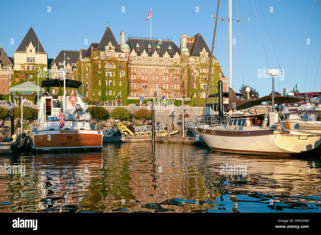 Victoria, Vancouver Island - The Fairmont Empress Hotel Stock Photo