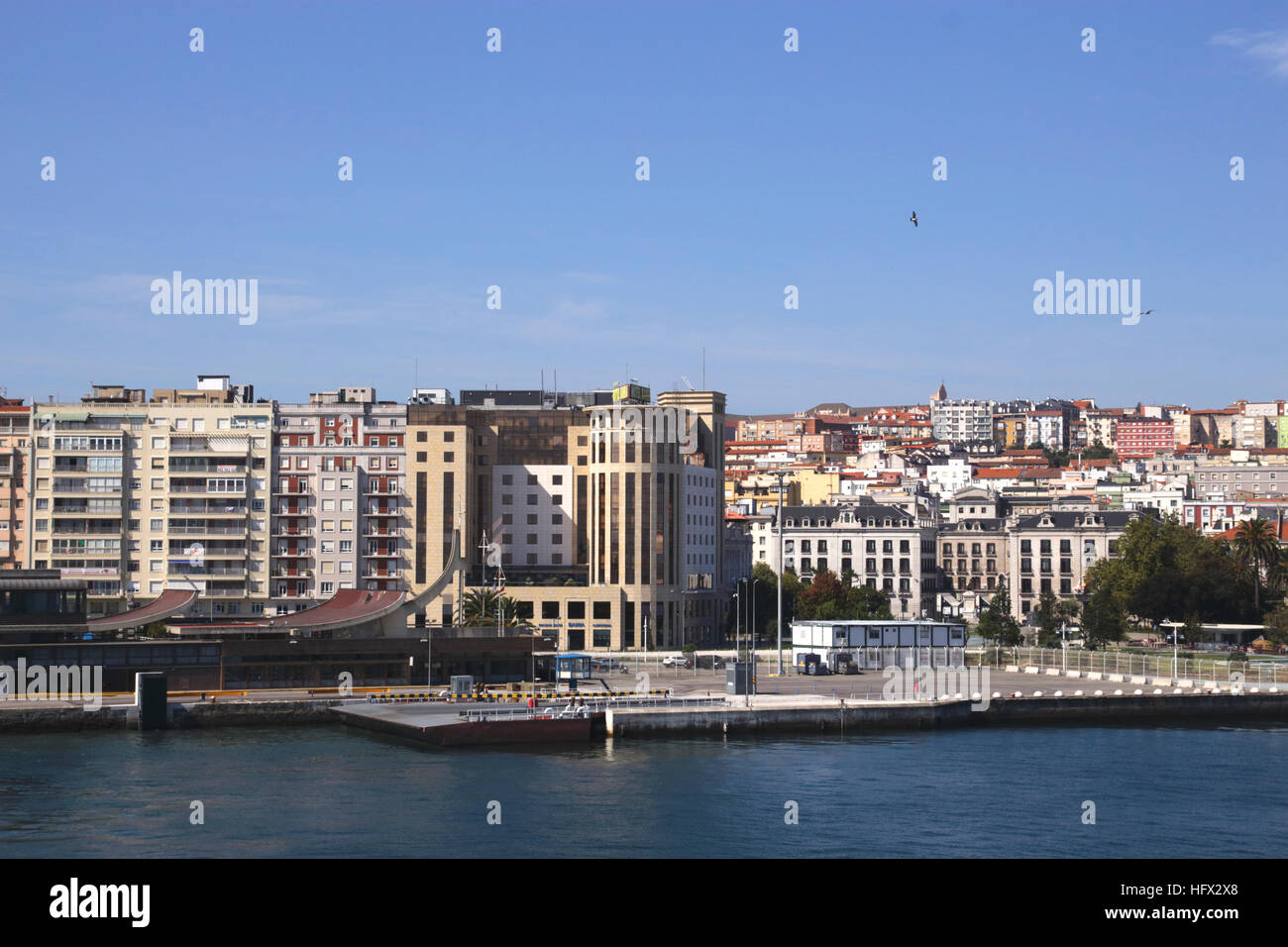 Ferry port at Santander Cantabria Spain Stock Photo